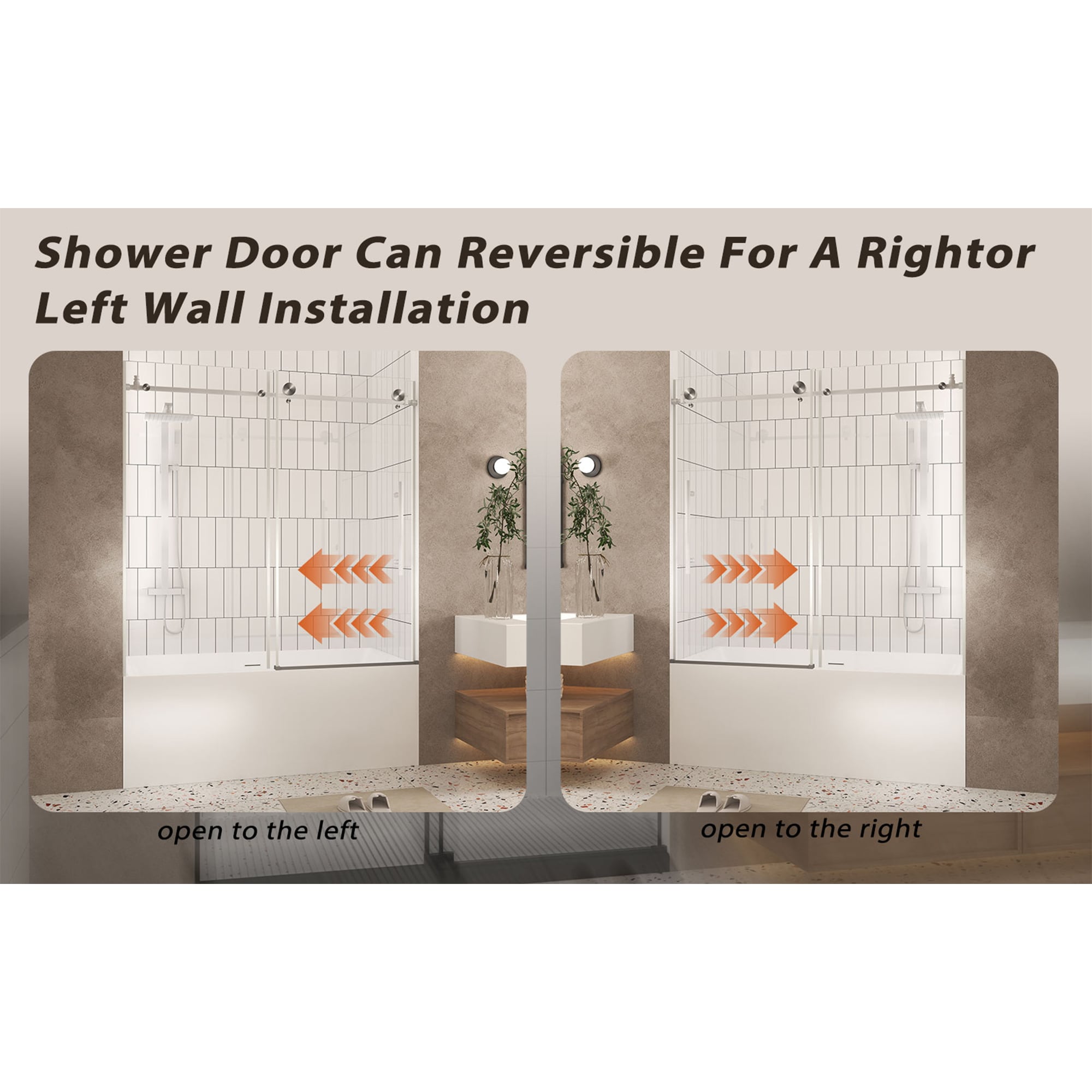 LIVIZA PF6060BN-75 Shower-Doors - View #2