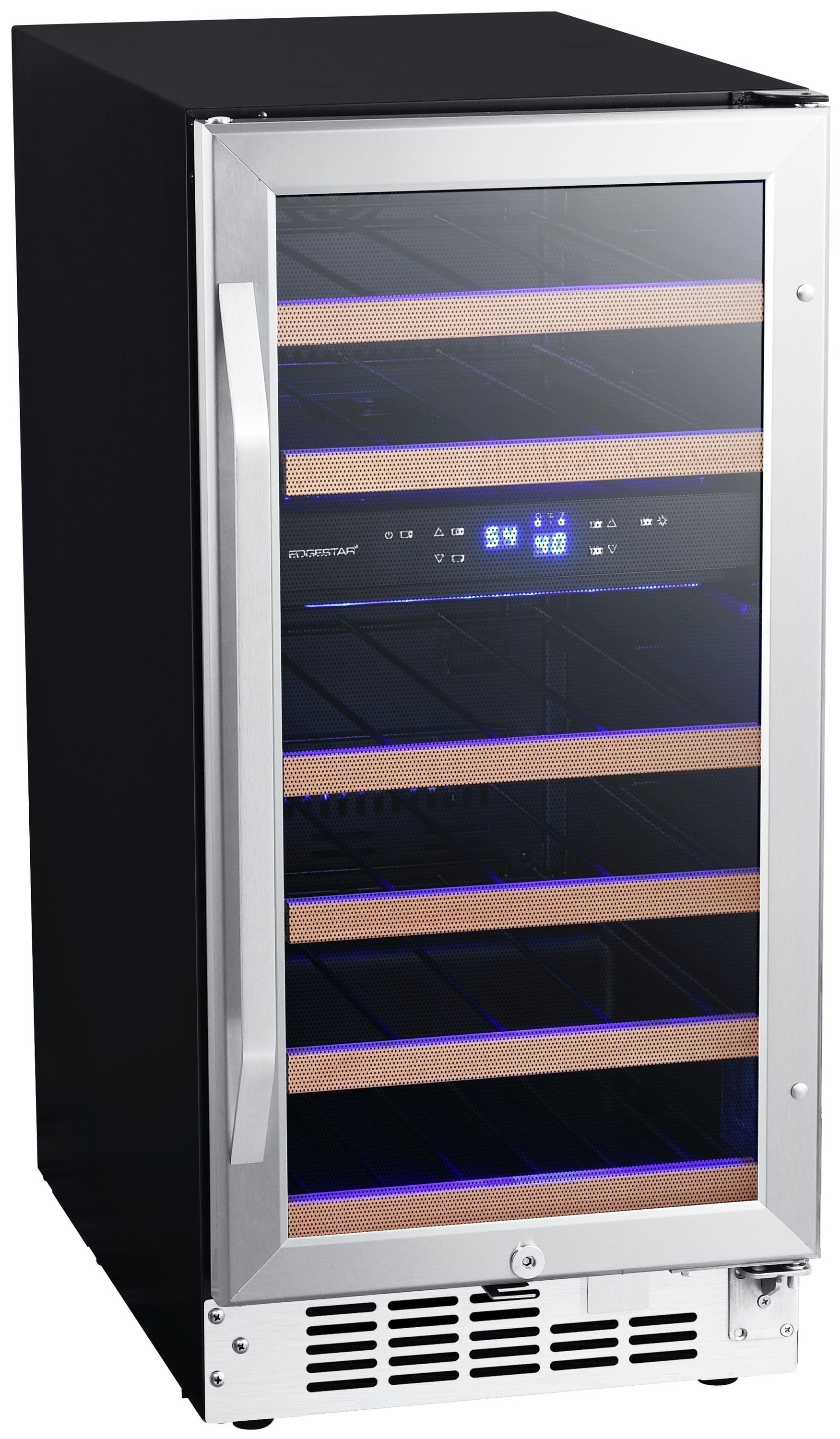 15-in W 23-Bottle Capacity Stainless Steel Dual Zone Cooling Built-In /freestanding Wine Cooler | - EdgeStar CWR263DZ