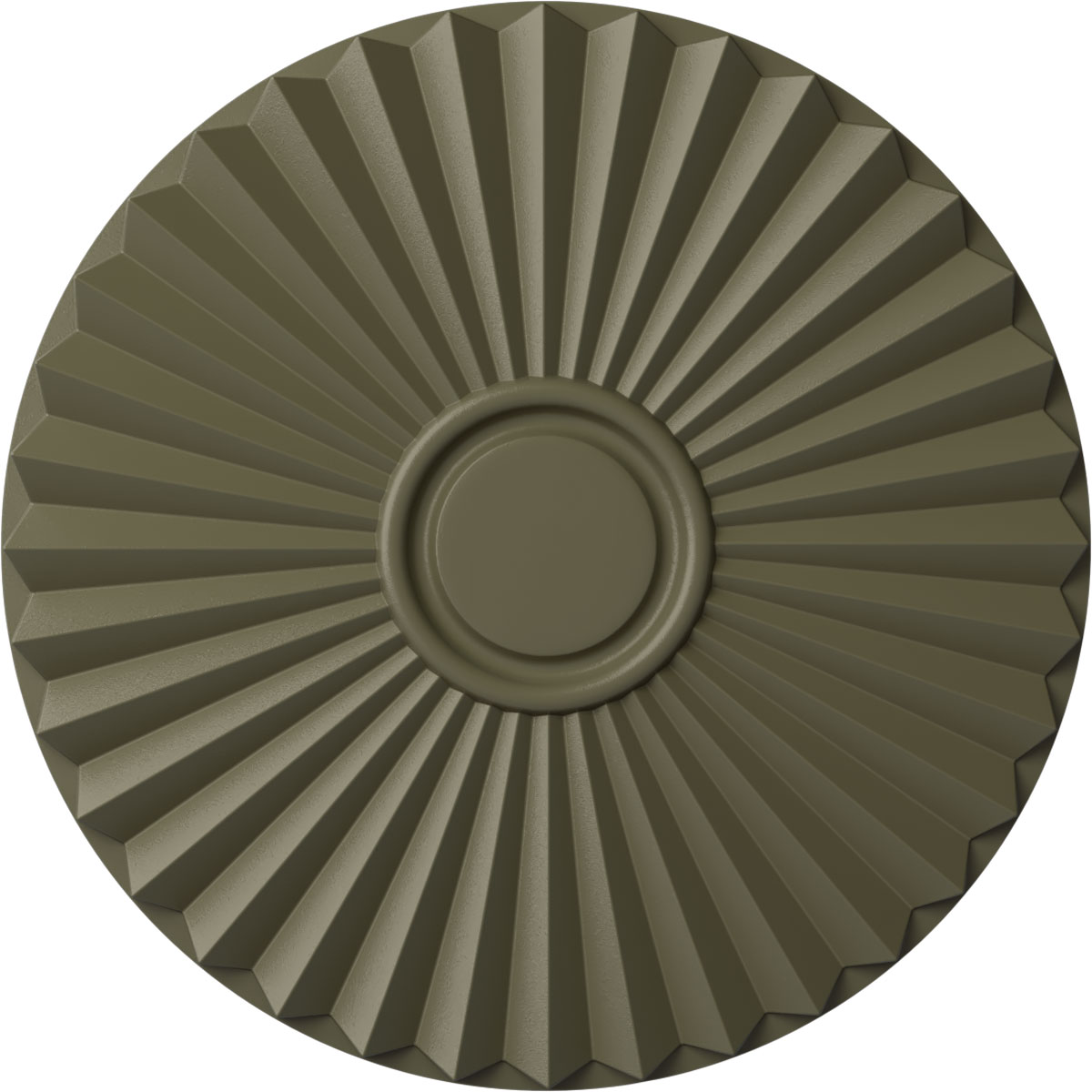 Ekena Millwork CM20SHSSF Shakuras 19.75-in W x 19.75-in L Spartan Stone Polyurethane Ceiling Medallion