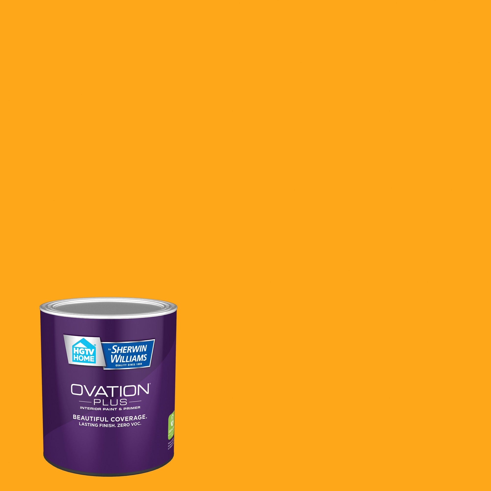 HGTV HOME by Sherwin-Williams 3009-2-2557206 Ovation Plus Satin Sunset Glow 3009-2 Latex Interior Paint Paint + Primer ( 1-quart )
