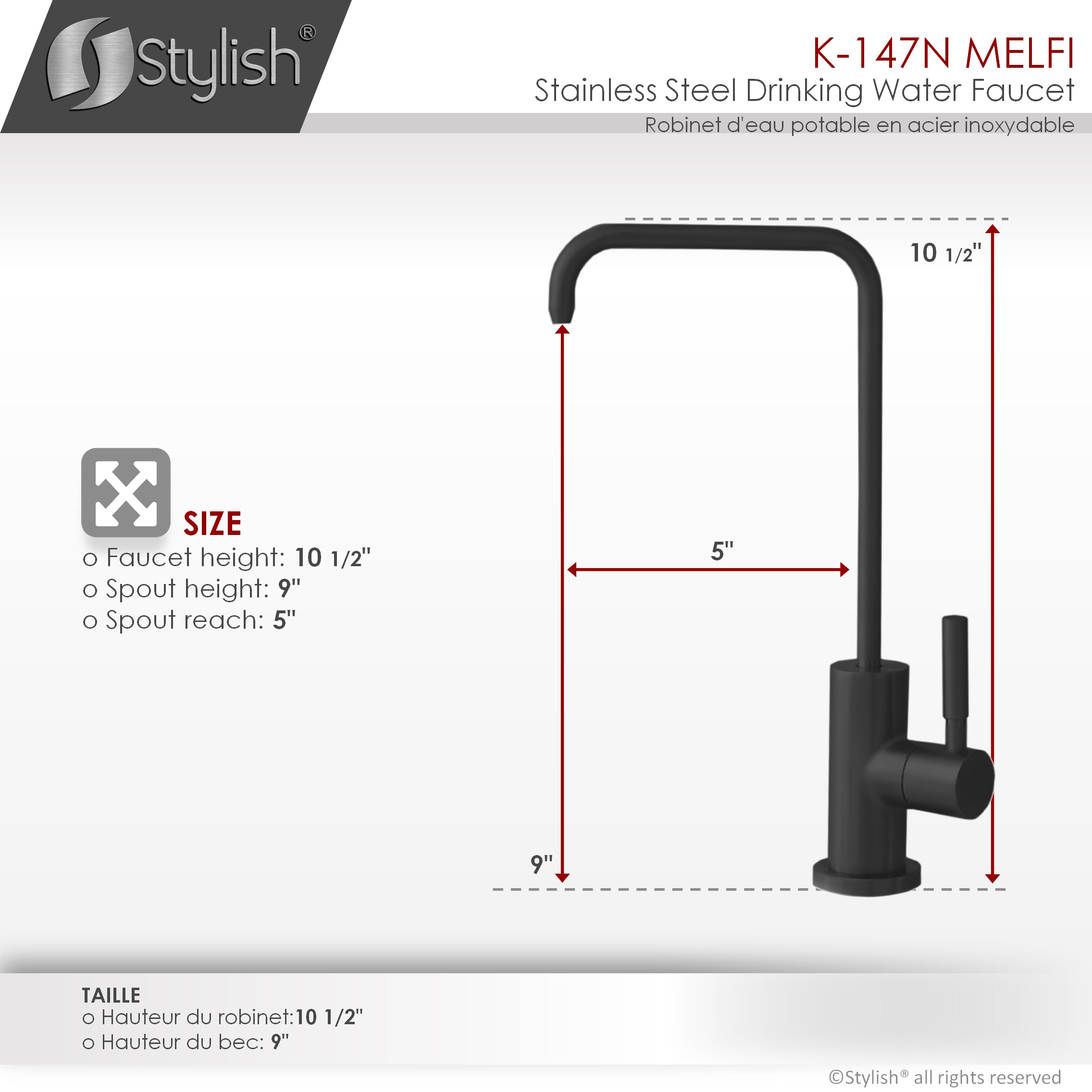 Stylish K-147N Kitchen-Faucets - View #4