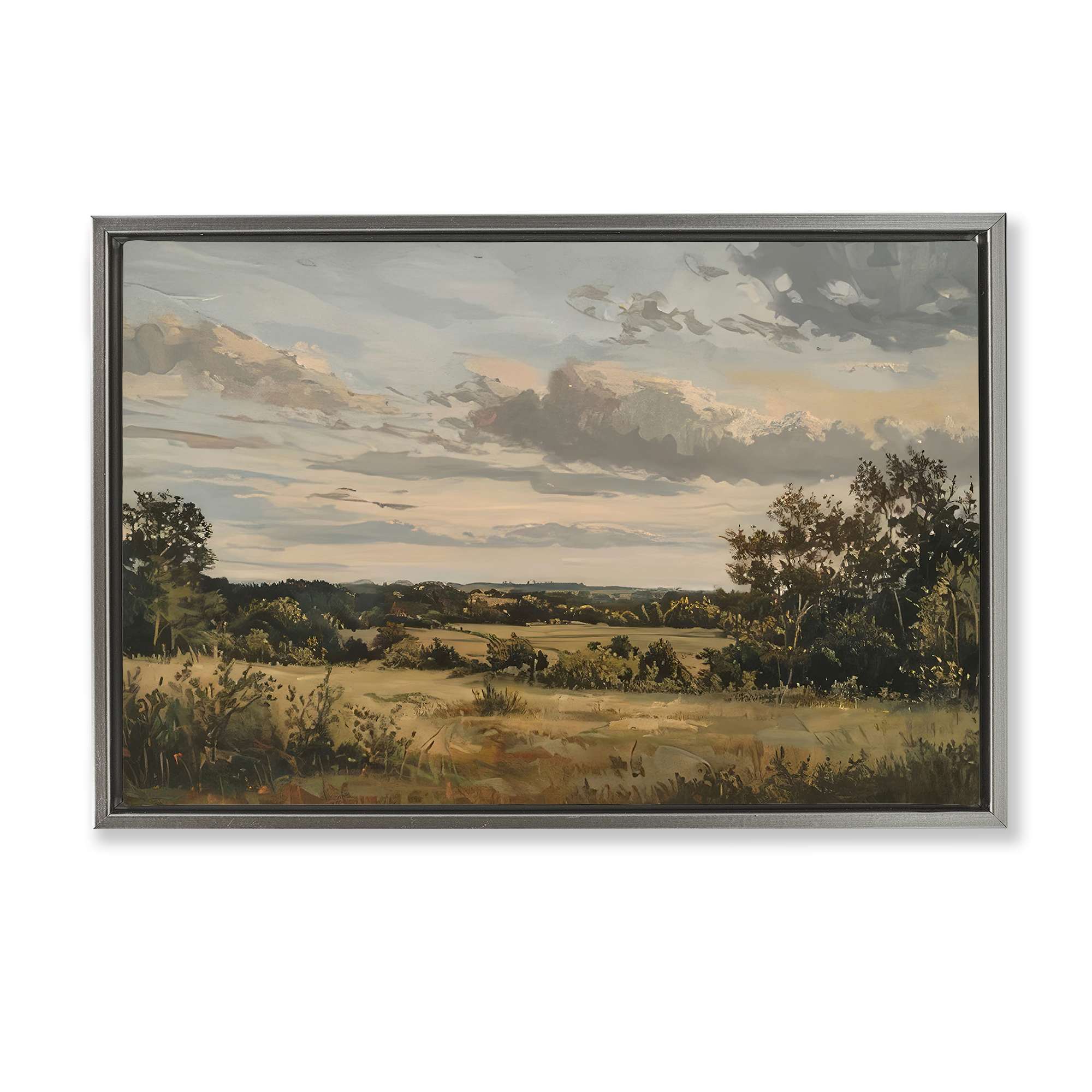 Stupell Industries BT-787-FFL-20X30 Evening Light Countryside Floating Frame design by LSR Creative Studio
