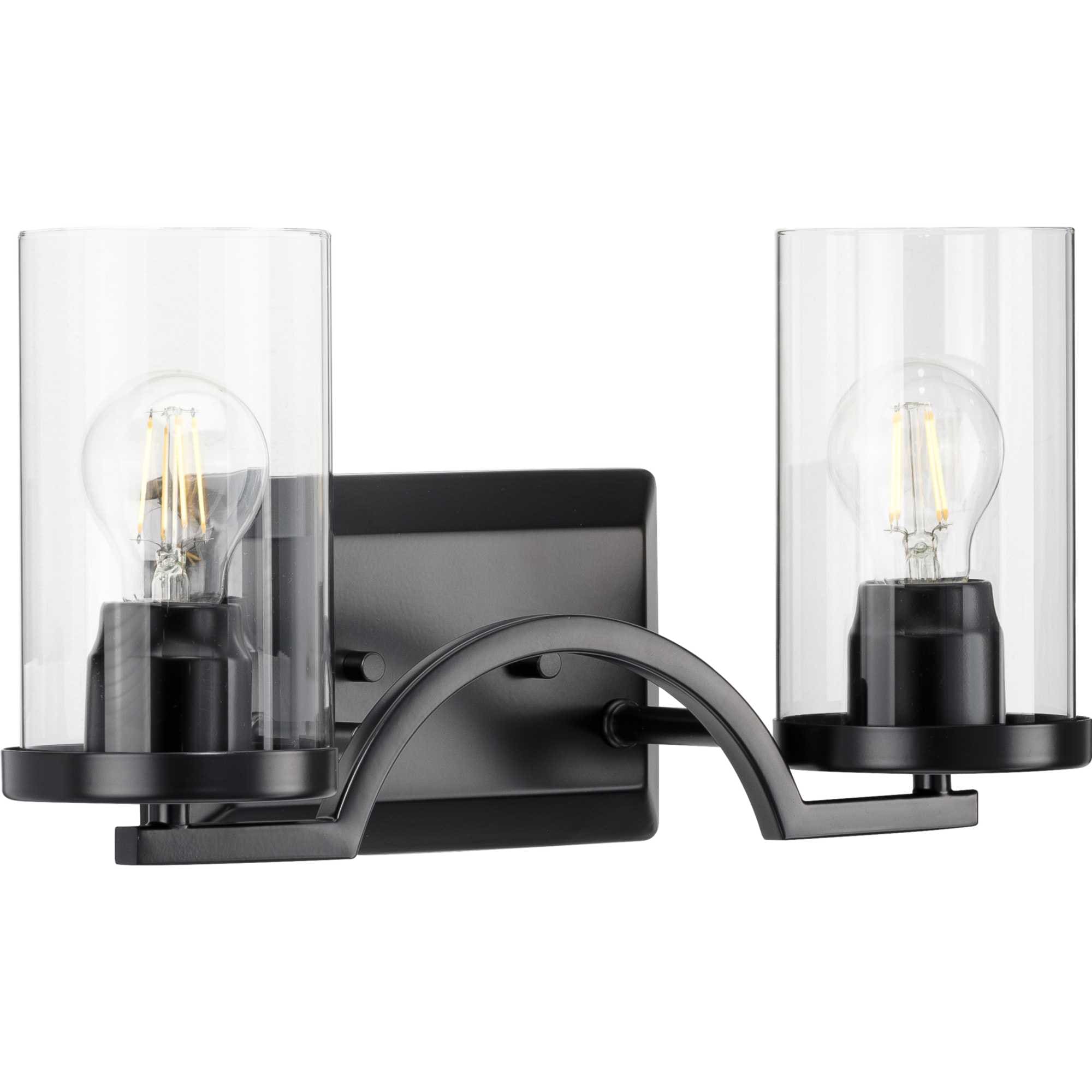 Progress Lighting P300257-031 Lassiter 16-in 2 -Light Black Traditional Vanity light