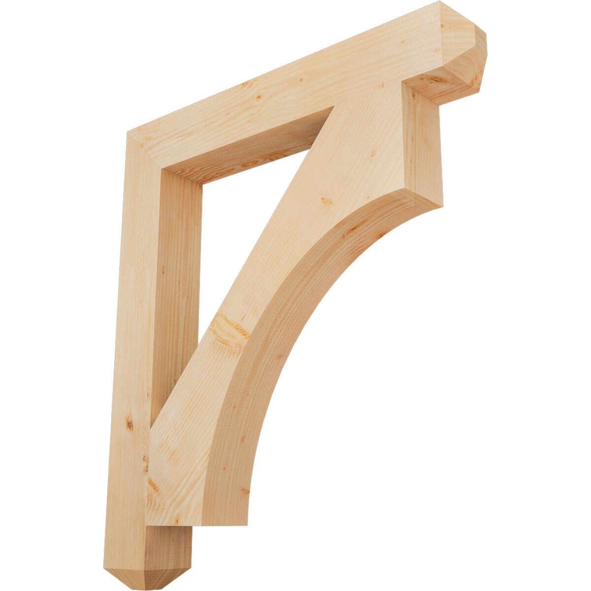 Ekena Millwork BKT06X42X48WTL04SDF Westlake craftsman smooth 5-1/2-in x 42-in x 48-in Douglas fir Brown Wood Standard bracket