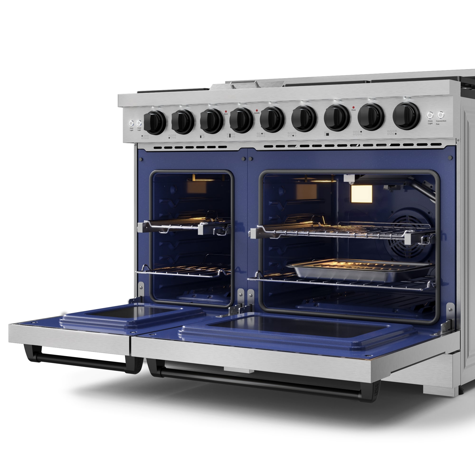 Thor Kitchen RSG48ELP-BLK Double-Oven-Gas-Ranges - View #5