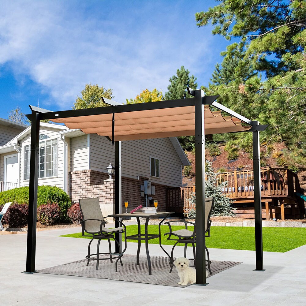 Sunrinx 10-ft x 10-ft Square Dark Gray Standard Canopy in the Canopies ...