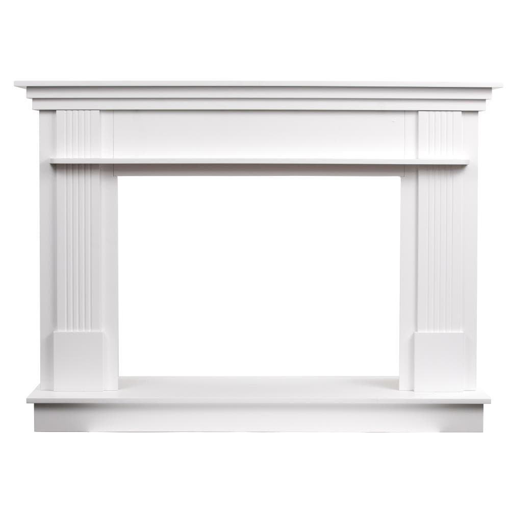 Ashley Hearth Products 56.5-in W x 40.6-in H x 19.5-in D White Pine ...