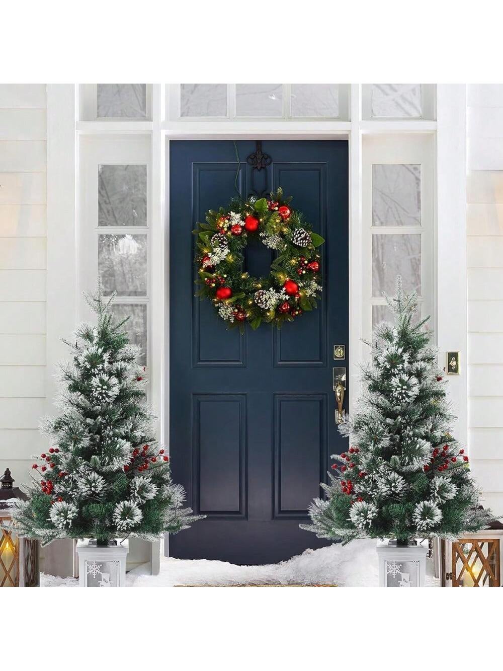 Qeetex PHO-0WIHN6T5-HF4 3ft Artificial Christmas Tree With 70 LED Lights. Christmas Decoration Tree For Home. Office. Garden - Easy Assembly And Stylish Design