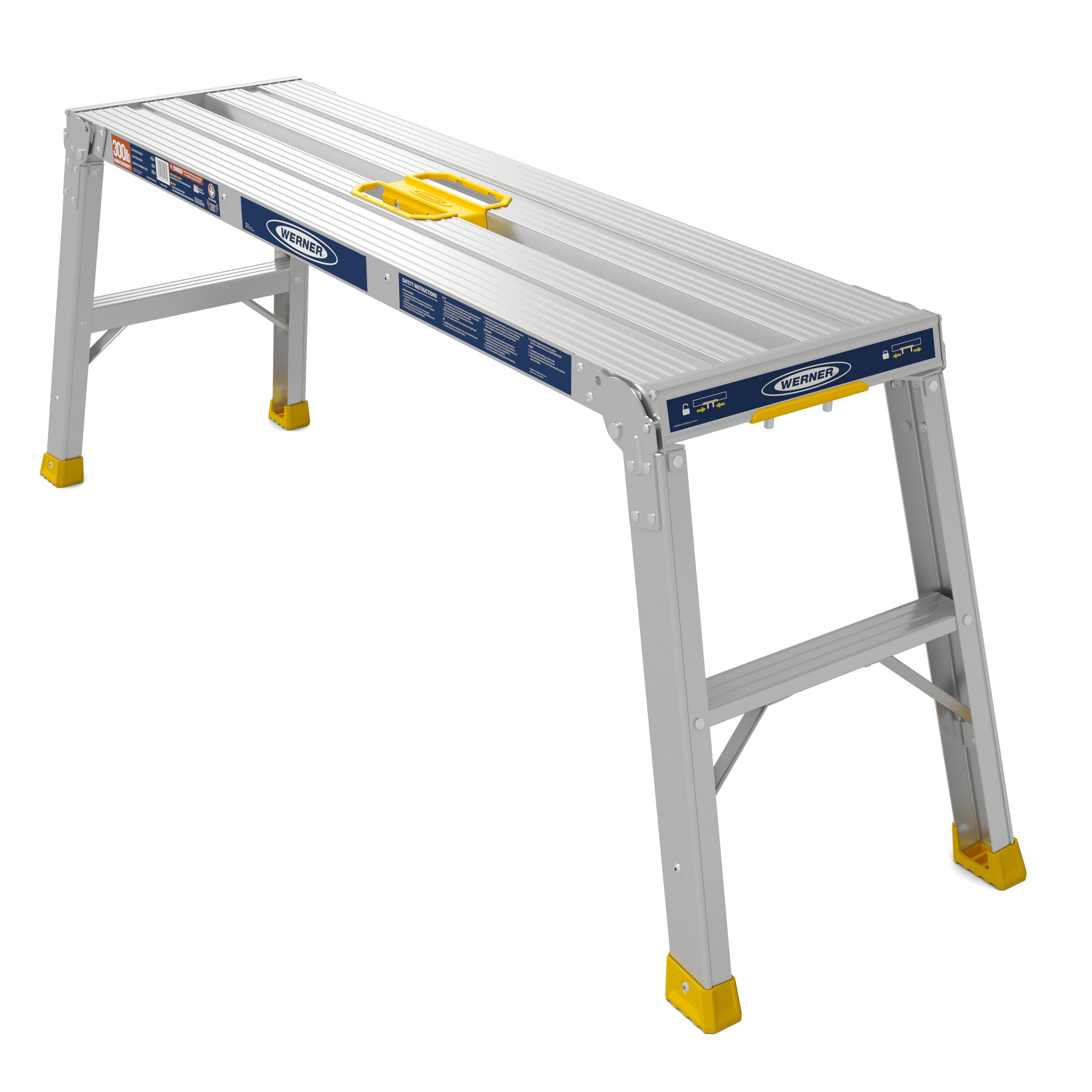 Werner Aluminum 1.67-ft H x 1-ft W x 3.75-ft L 300-lb Capacity Work Platform