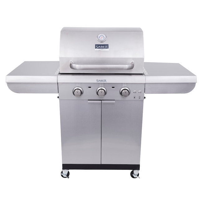 Saber Select Stainless-Burner Liquid Propane Gas Grill in the Gas Grills department at