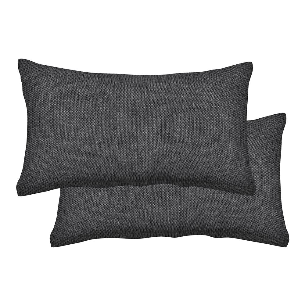 Solid Charcoal Gray Accent Pillows