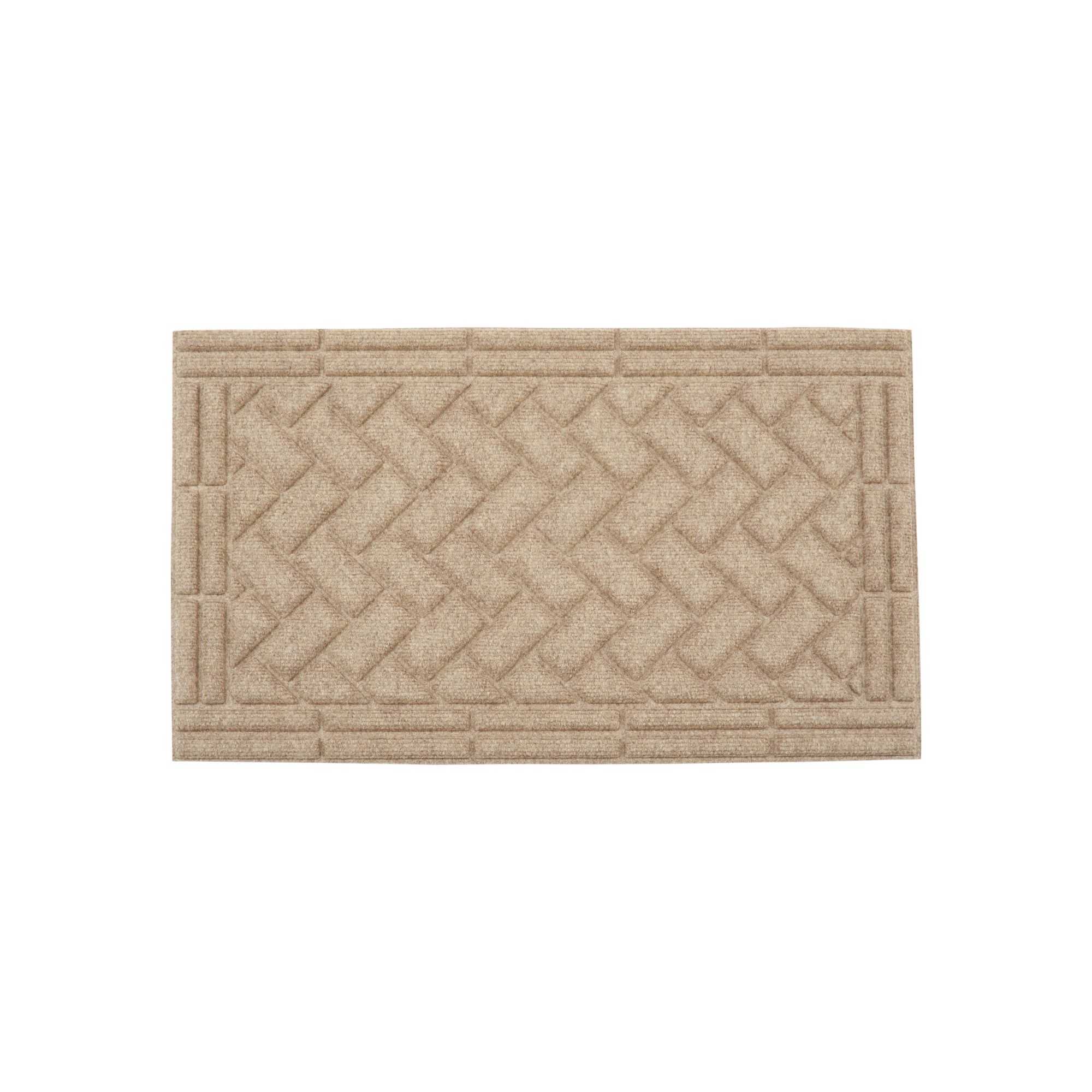 Matter Surfaces 2-ft x 3-ft Black Rectangular Indoor or Outdoor Door Mat in  the Mats department at