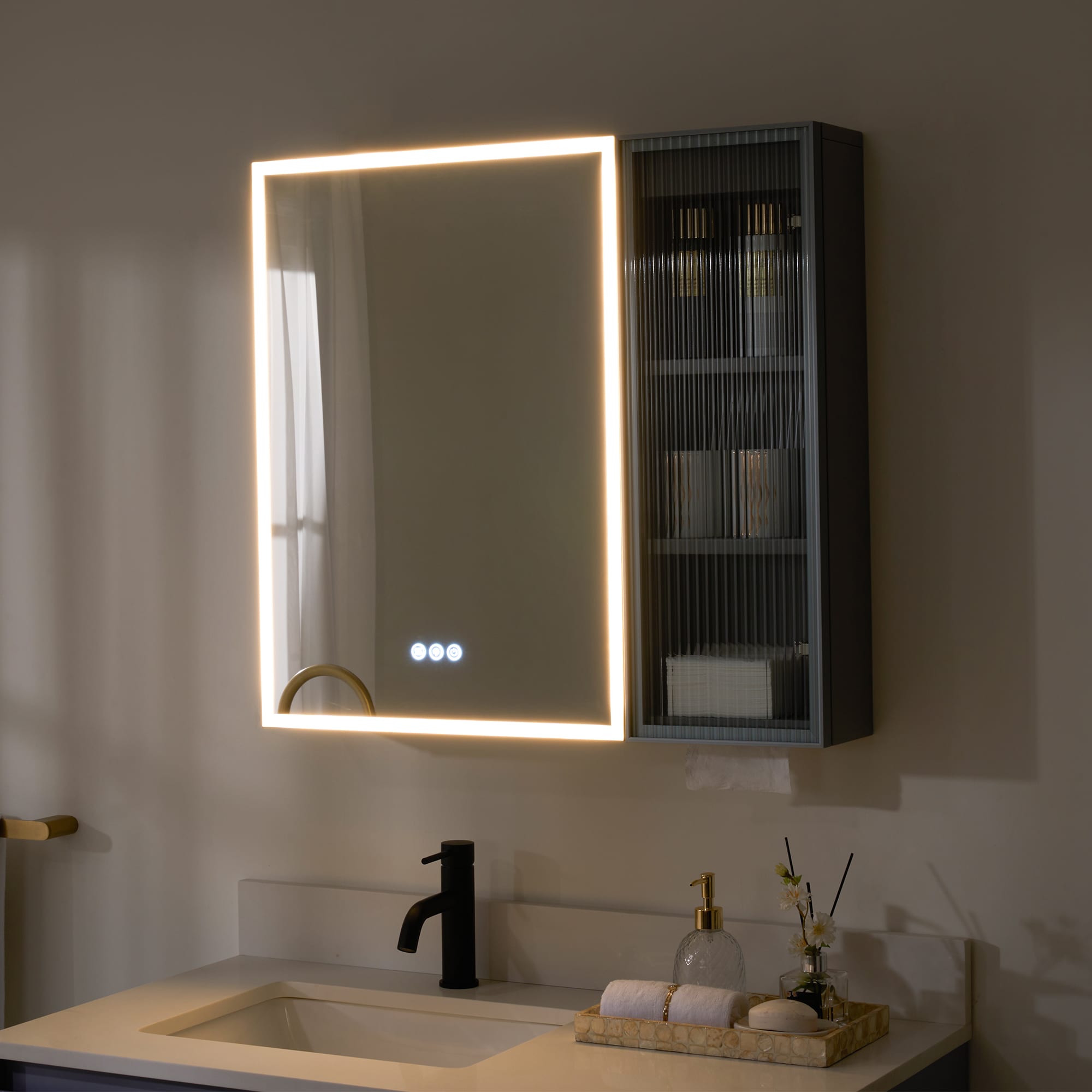 WELLFOR FL30MCL-GY Bathroom-Medicine-Cabinets - View #14