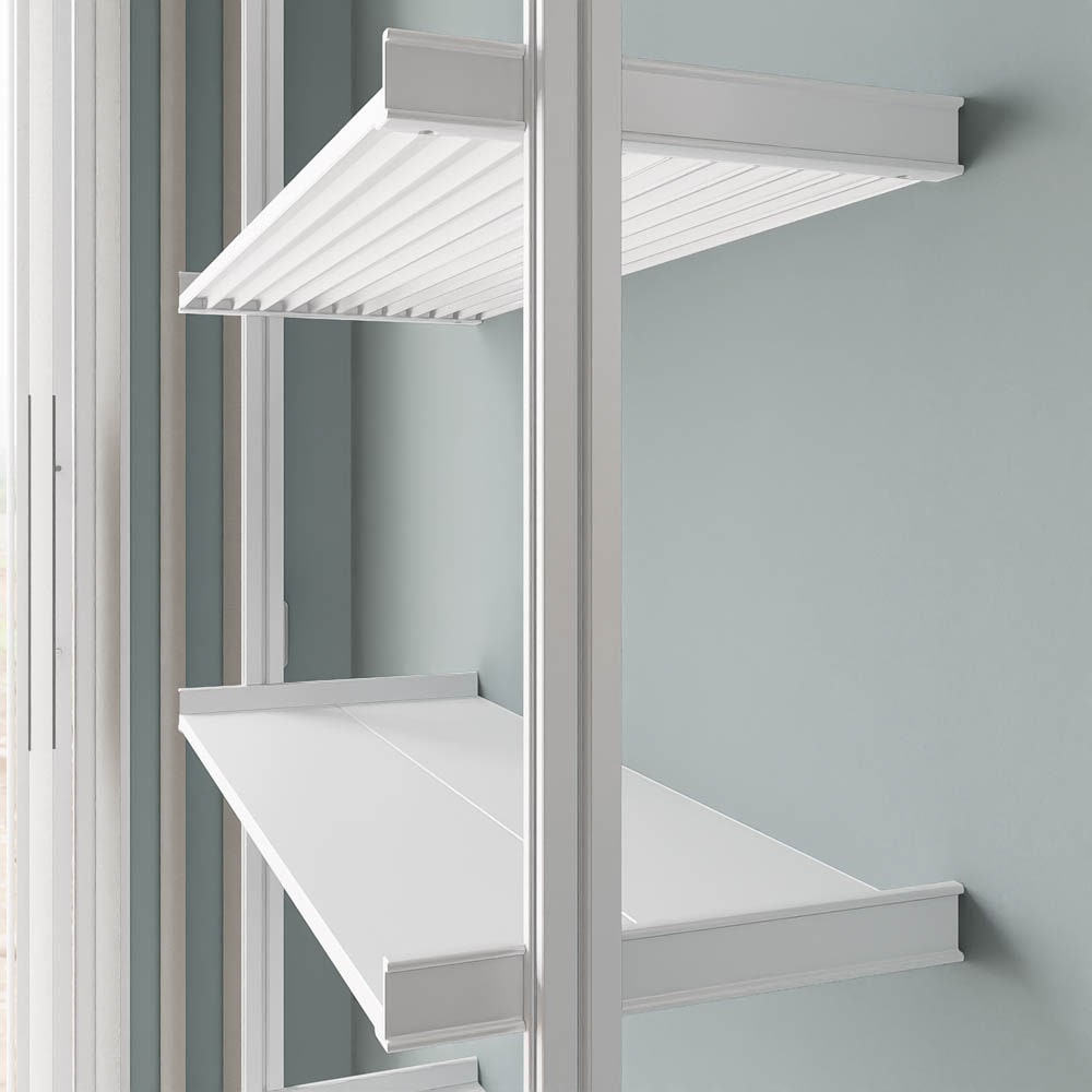 Modern Shelving ALUMPAL-1231-WW Wall-Mounted-Shelving - View #3