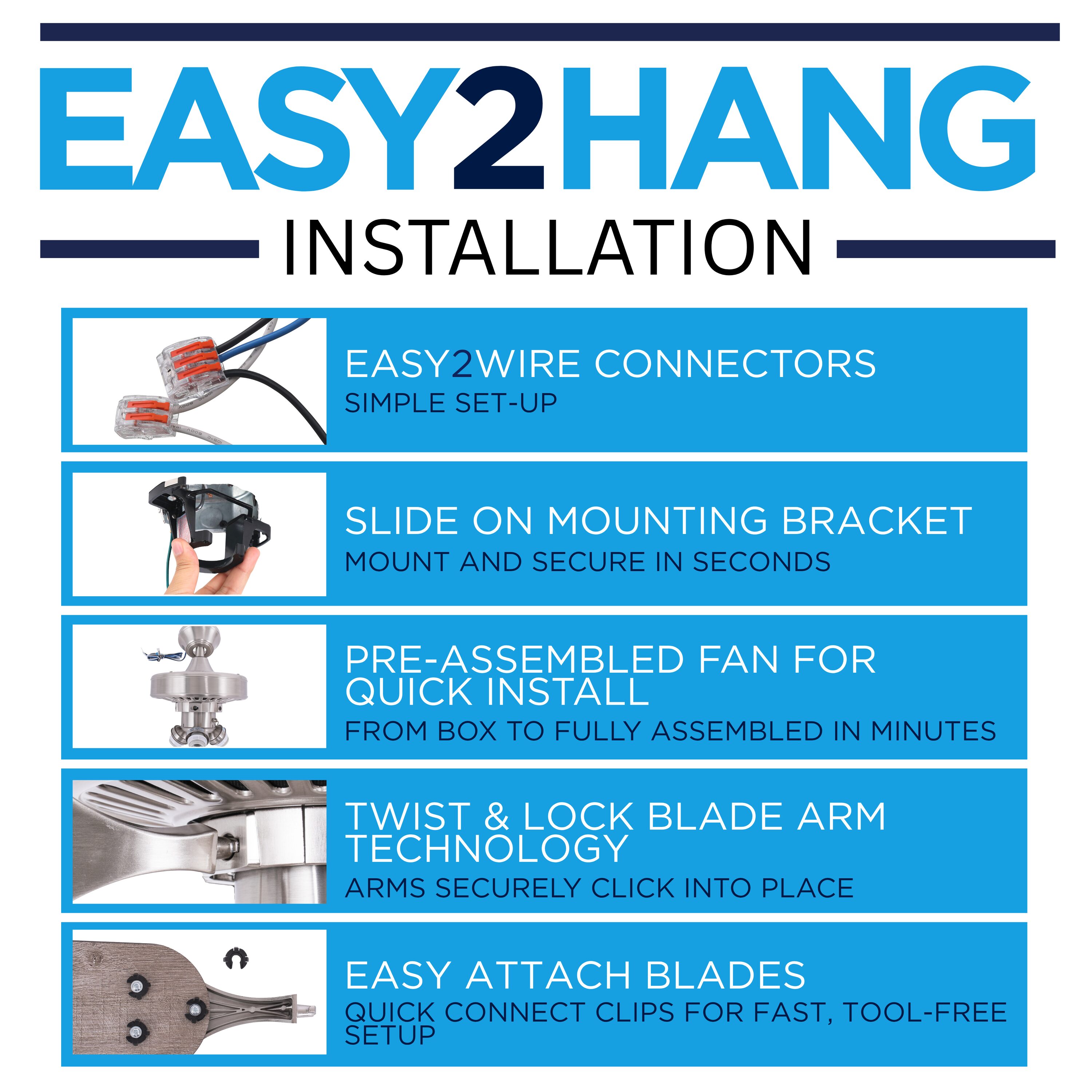 Harbor Breeze CF52BNK5L Ceiling-Fans - View #3