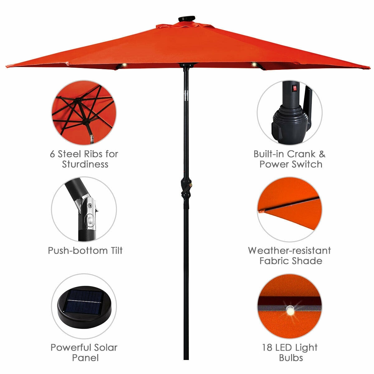 WELLFOR LWAROP83 Umbrellas-2 - View #2