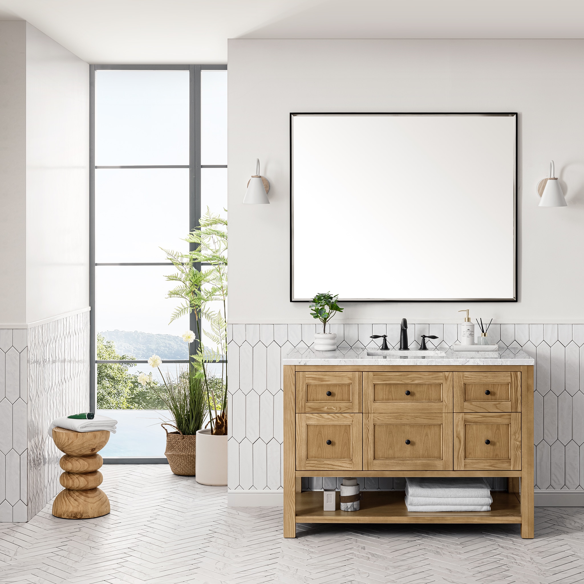 James Martin Vanities 330-V48-LNO-FEJP Bath-Vanity-Combo - View #5