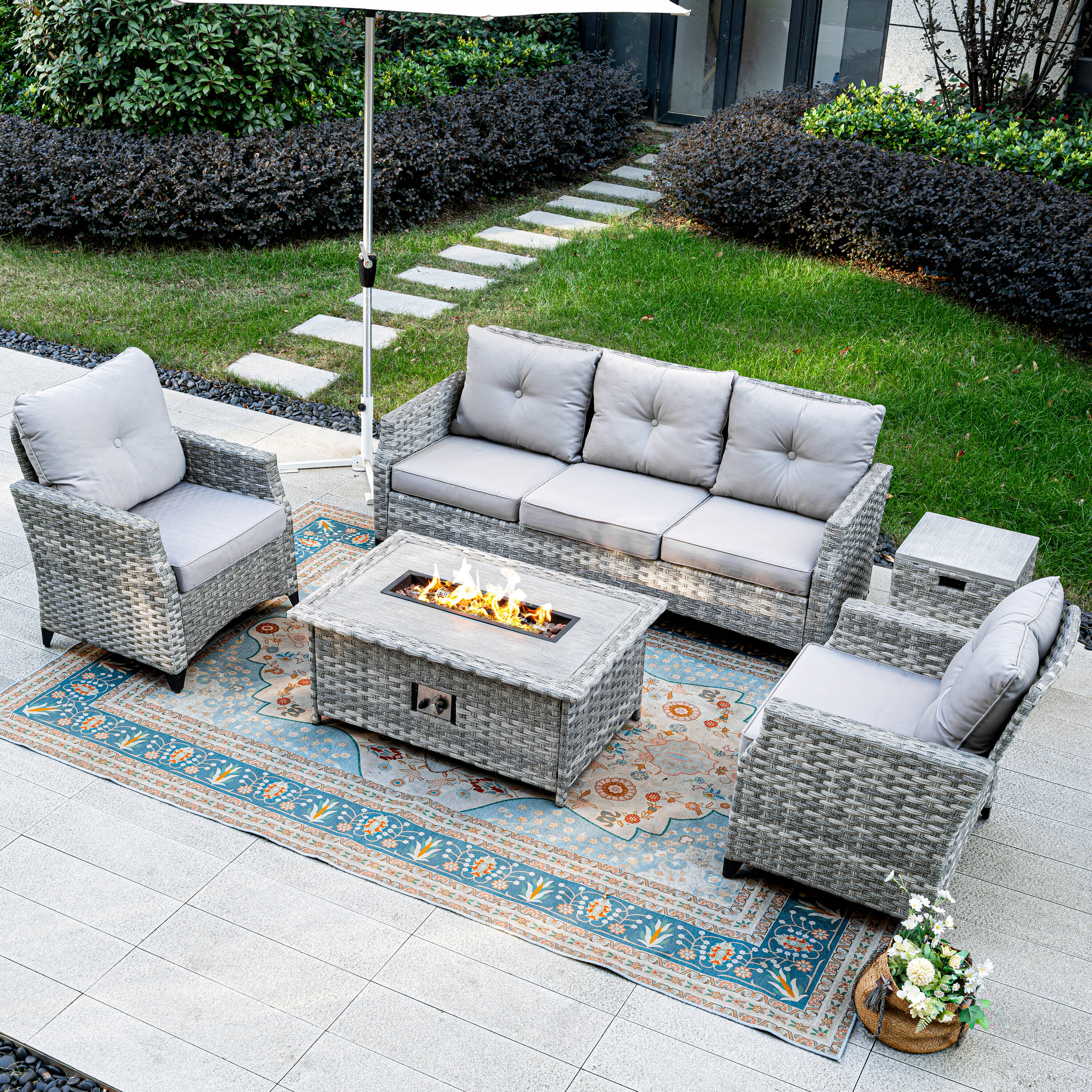 Direct Wicker DWF-N1802S Patio-Conversation-Sets - View #12