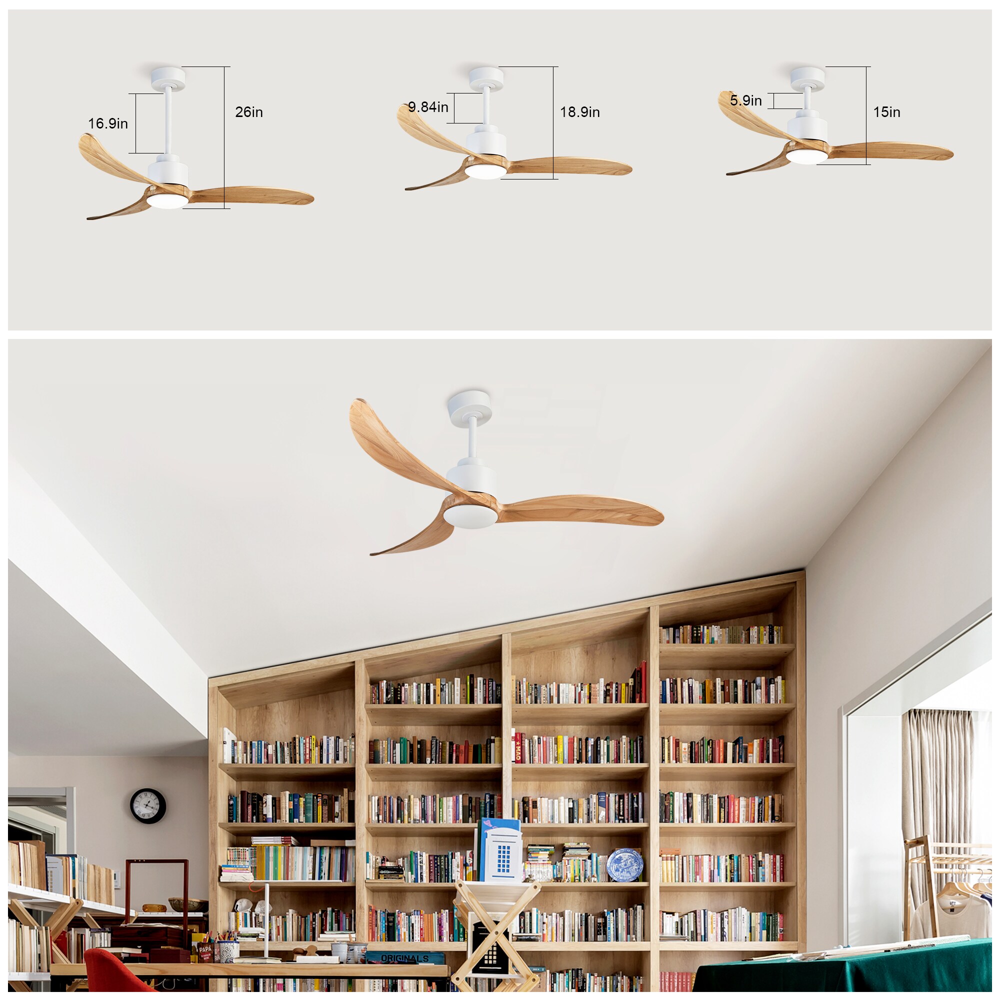 LTMATE LSHEM-5007-WH Ceiling-Fans - View #3
