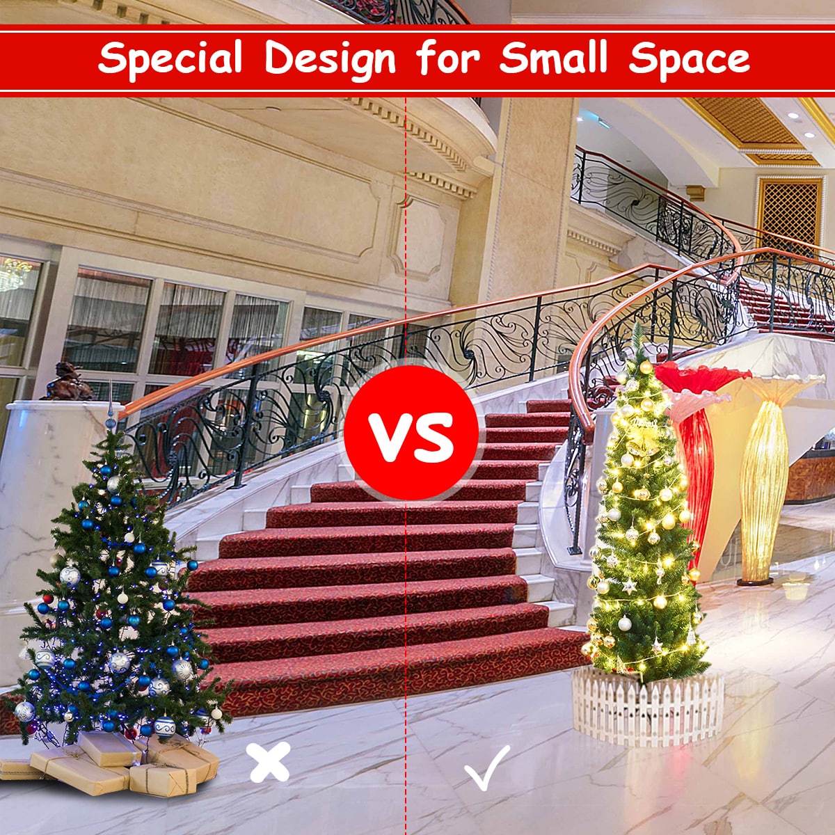 Costway CM20653 Artificial-Christmas-Trees - View #2