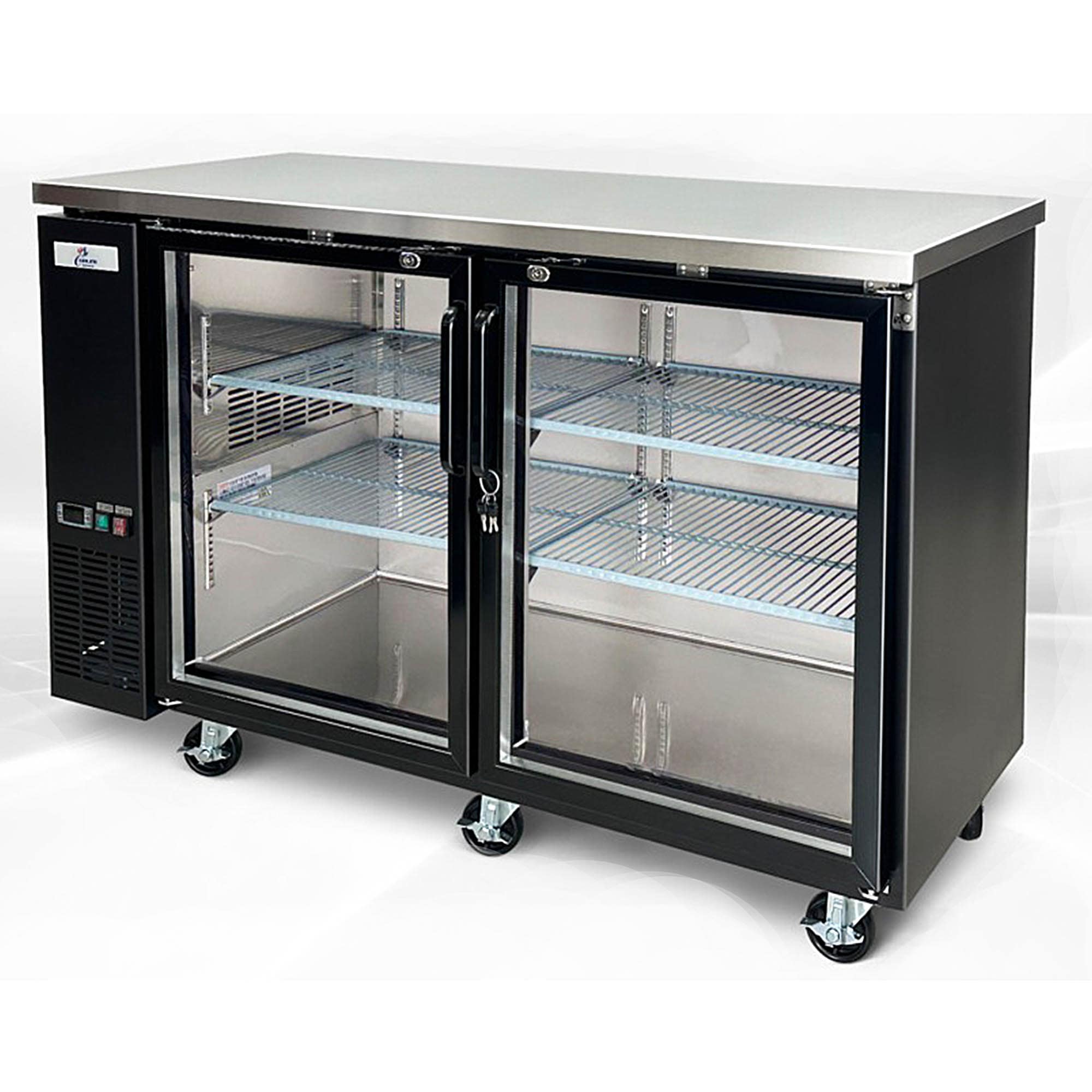 Cooler Depot 3XXUUB24-60G 60-Inches W 30 -Can Capacity Black Built-in/Freestanding Indoor Beverage Refrigerator