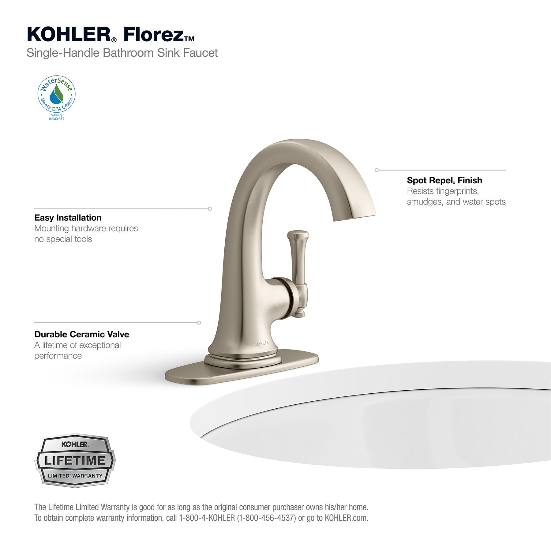 KOHLER R27817-4D-SN Lavatory-Faucets - View #8