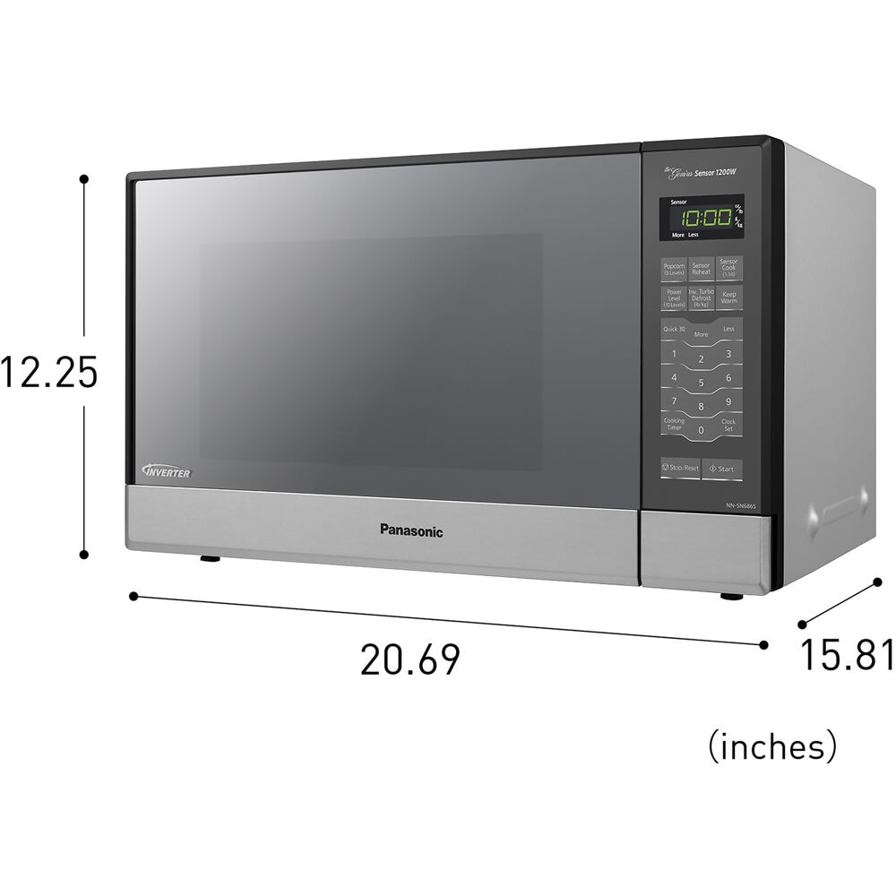 美容/健康 美容機器 Panasonic 1.2-cu ft 1200-Watt Countertop Microwave (Stainless 