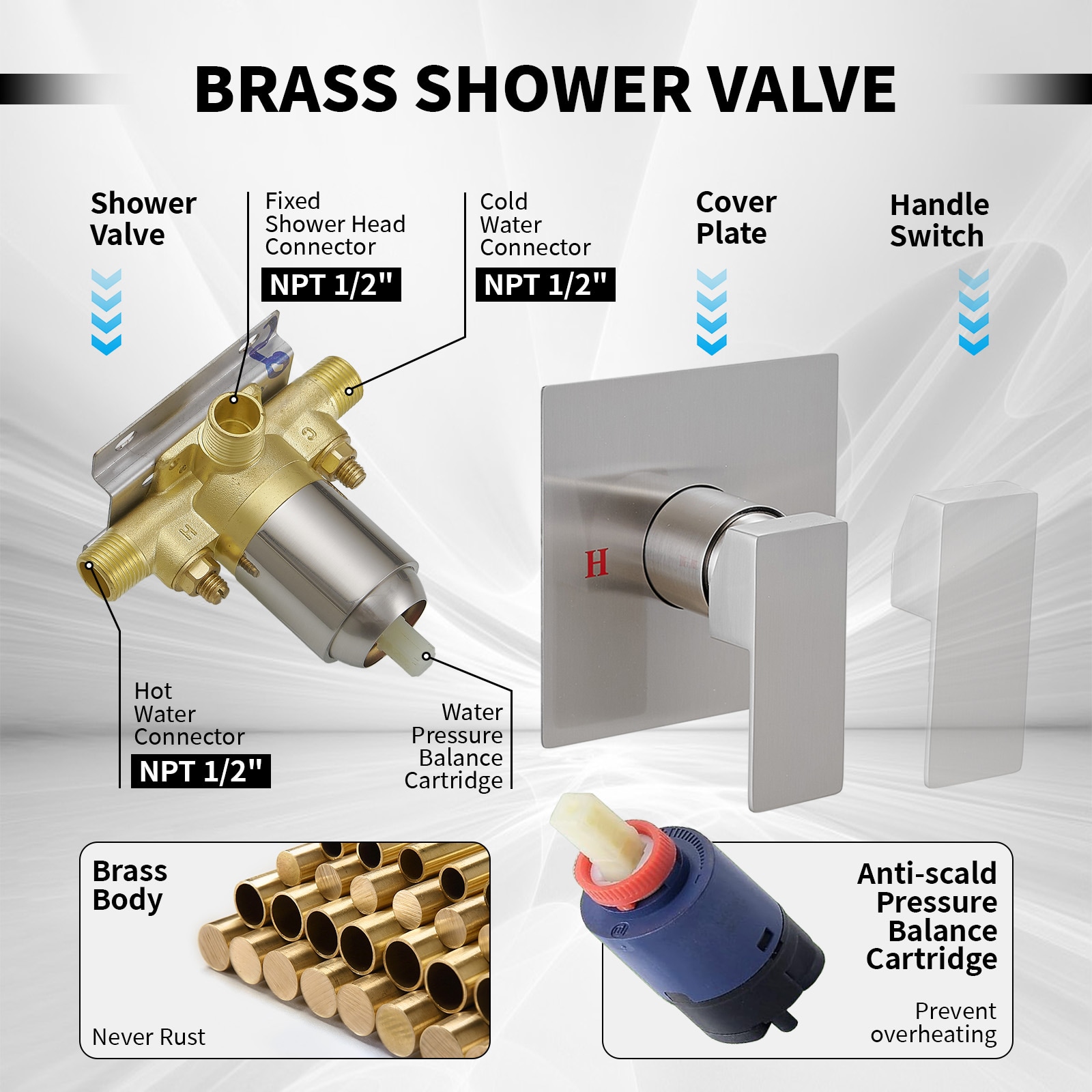 BWE A-95025-N Tub-Shower-Faucets - View #5