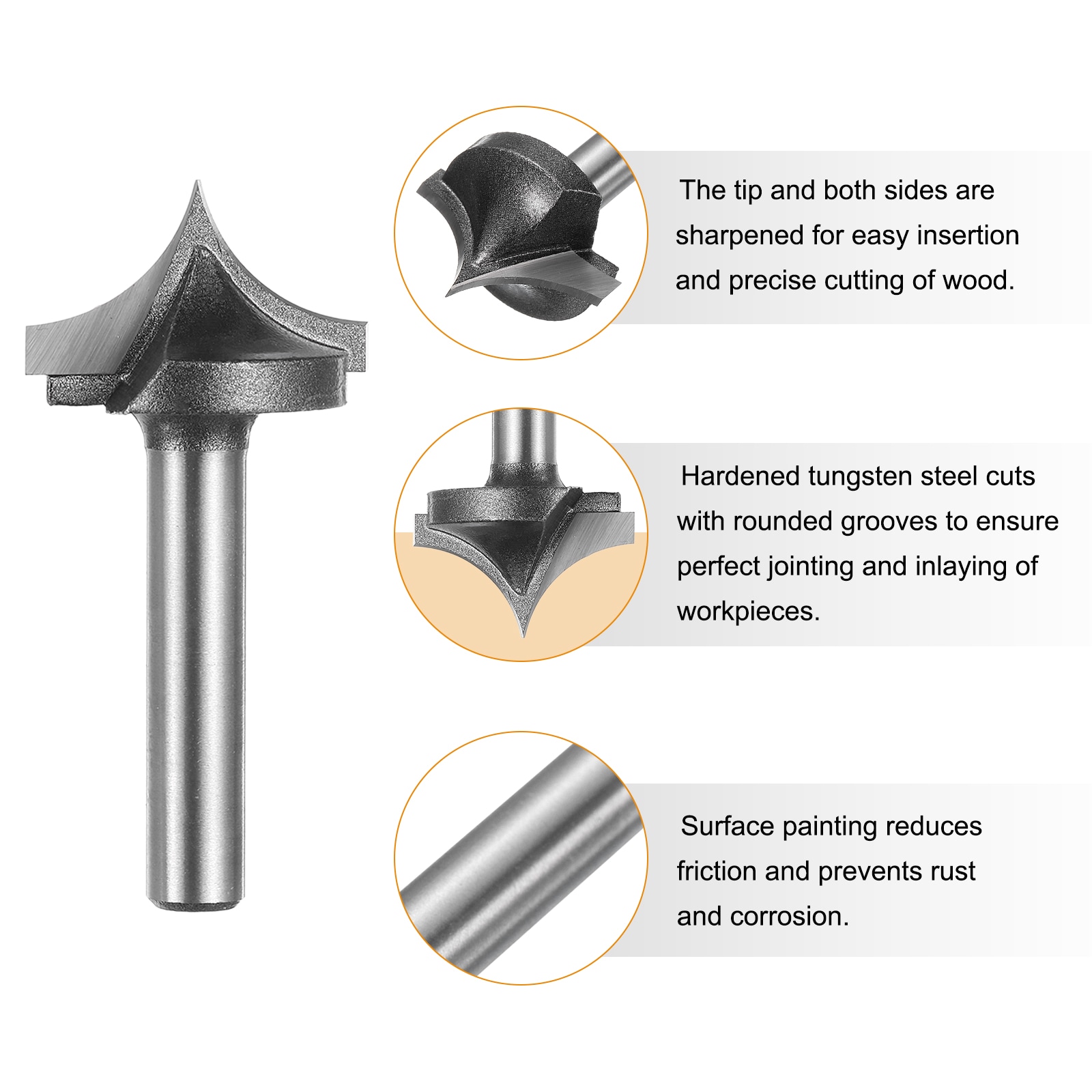 Unique Bargains S26022700UX1257 Edge-Forming-Router-Bits - View #4