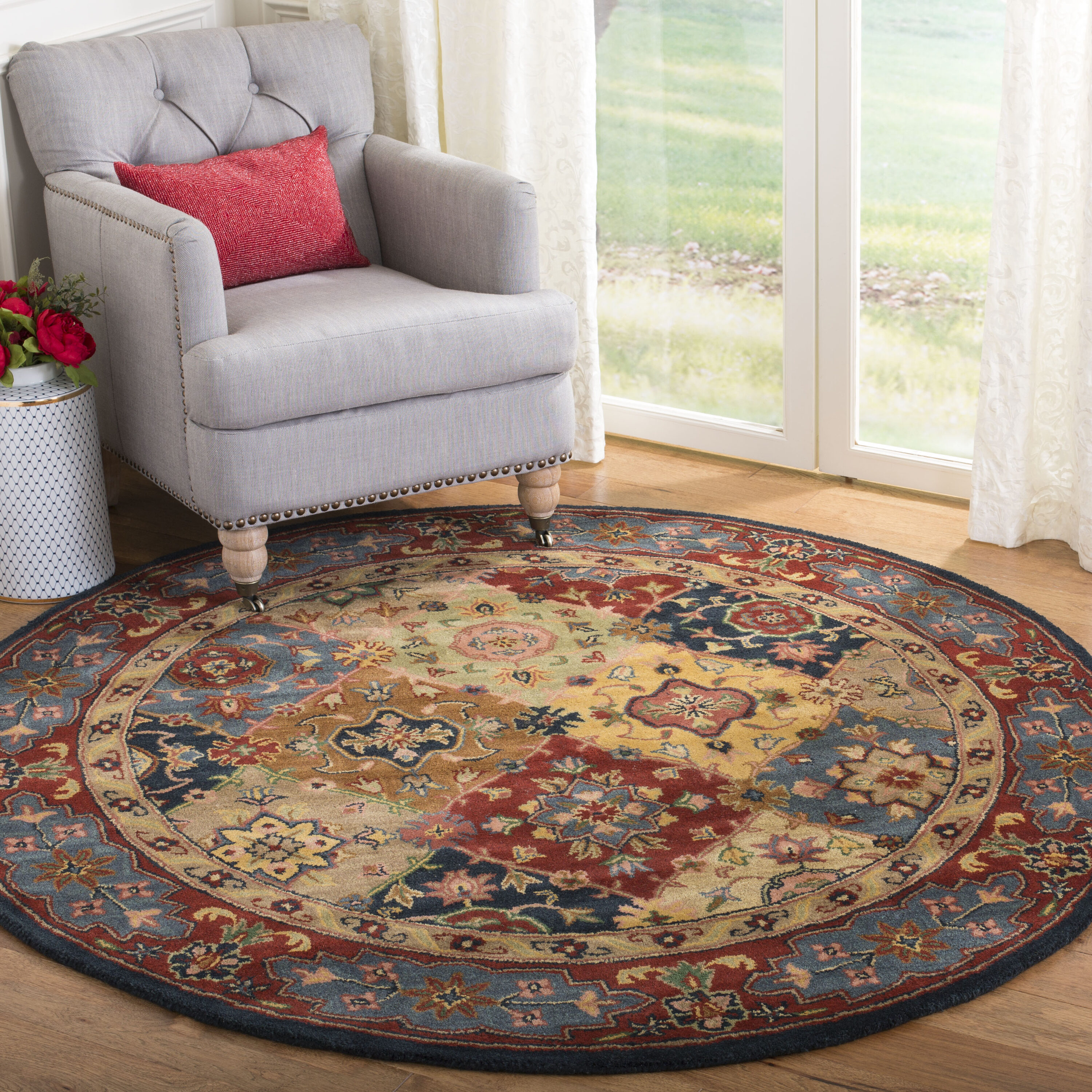 Heritage 926A Red Multi 4in-6ft x 6in-6ft Rug