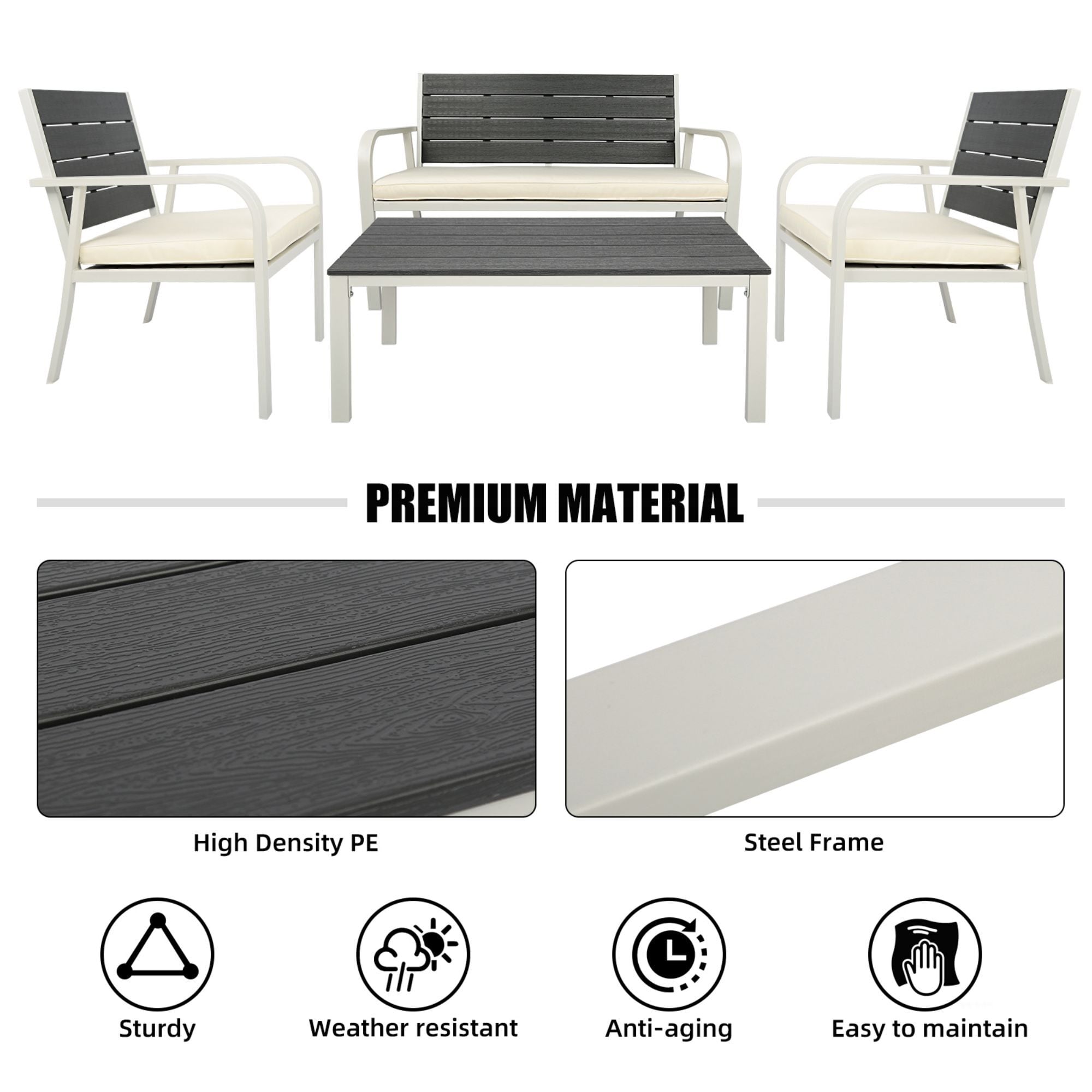 Miki Shinly FCP-8760-02QI Patio-Conversation-Sets - View #5