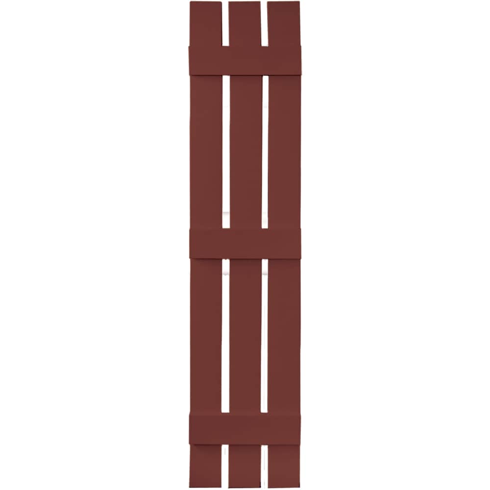 Vantage V5371263027 11.875-in W x 63-in H Cambridge Red Board and batten Spaced Exterior Shutters ( 1 -Pack )