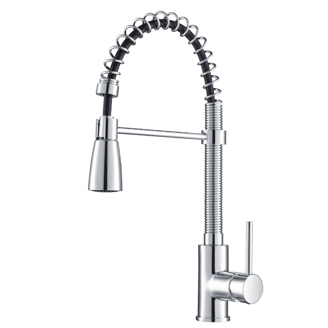 Kraus Premier Kitchen Faucet Chrome 1-Handle Deck-Mount Pre-rinse Handle Kitchen Faucet Kraus Premier Kitchen Faucet Chrome 1-Handle Deck-Mount Pre-rinse Handle Kitchen Faucet