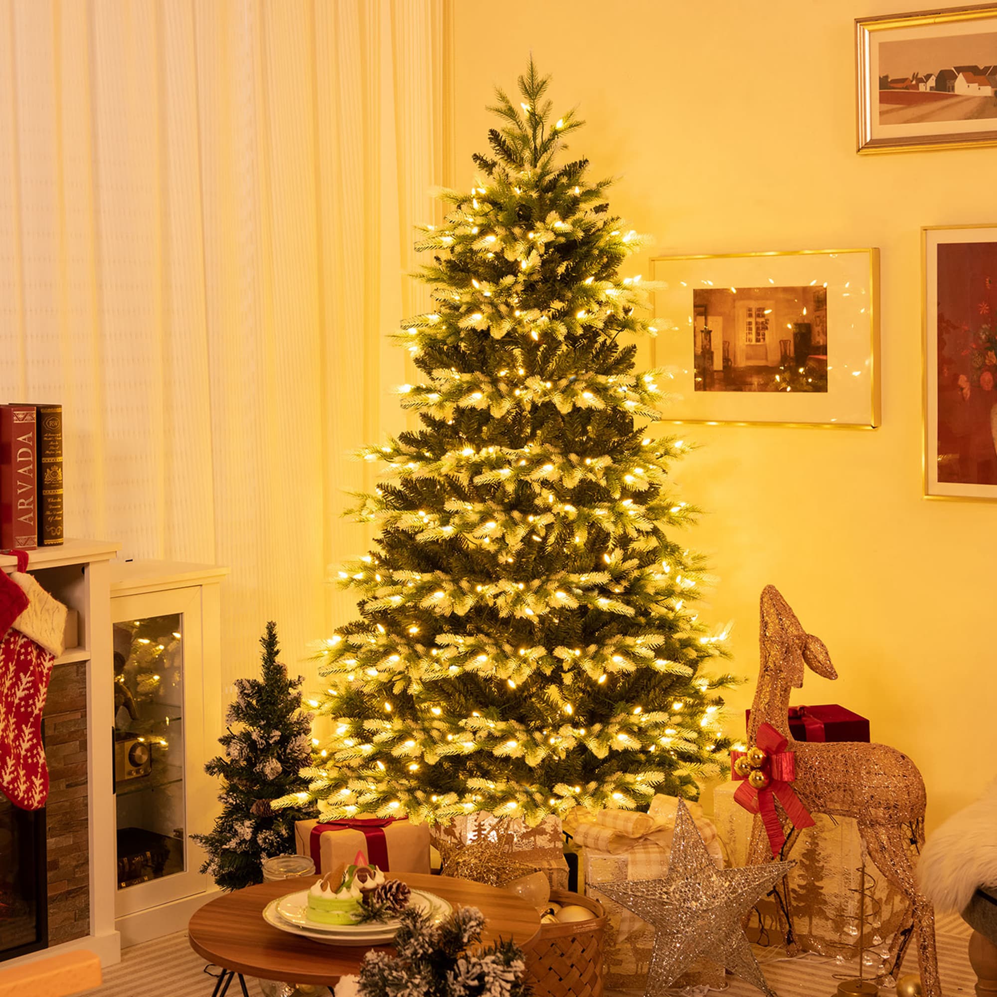 Costway LWS00766 Artificial-Christmas-Trees - View #8