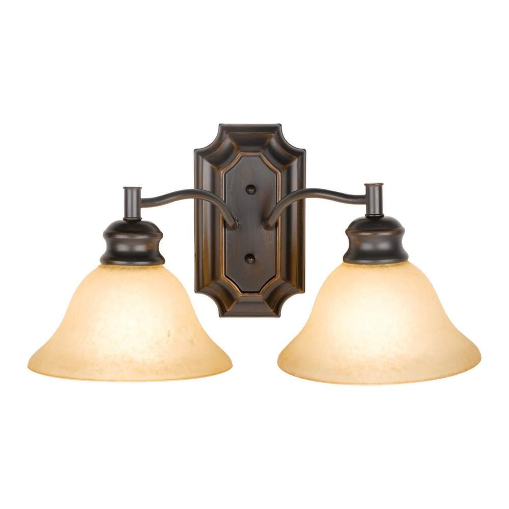 Design House 504407 Bristol 2-Light Oil-Rubbed Bronze Transitional Vanity Light