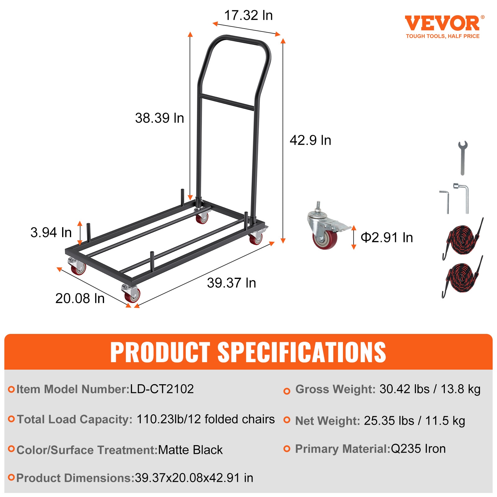 VEVOR ZYTC203943YCTIW6PV0 Dump-Cart - View #7