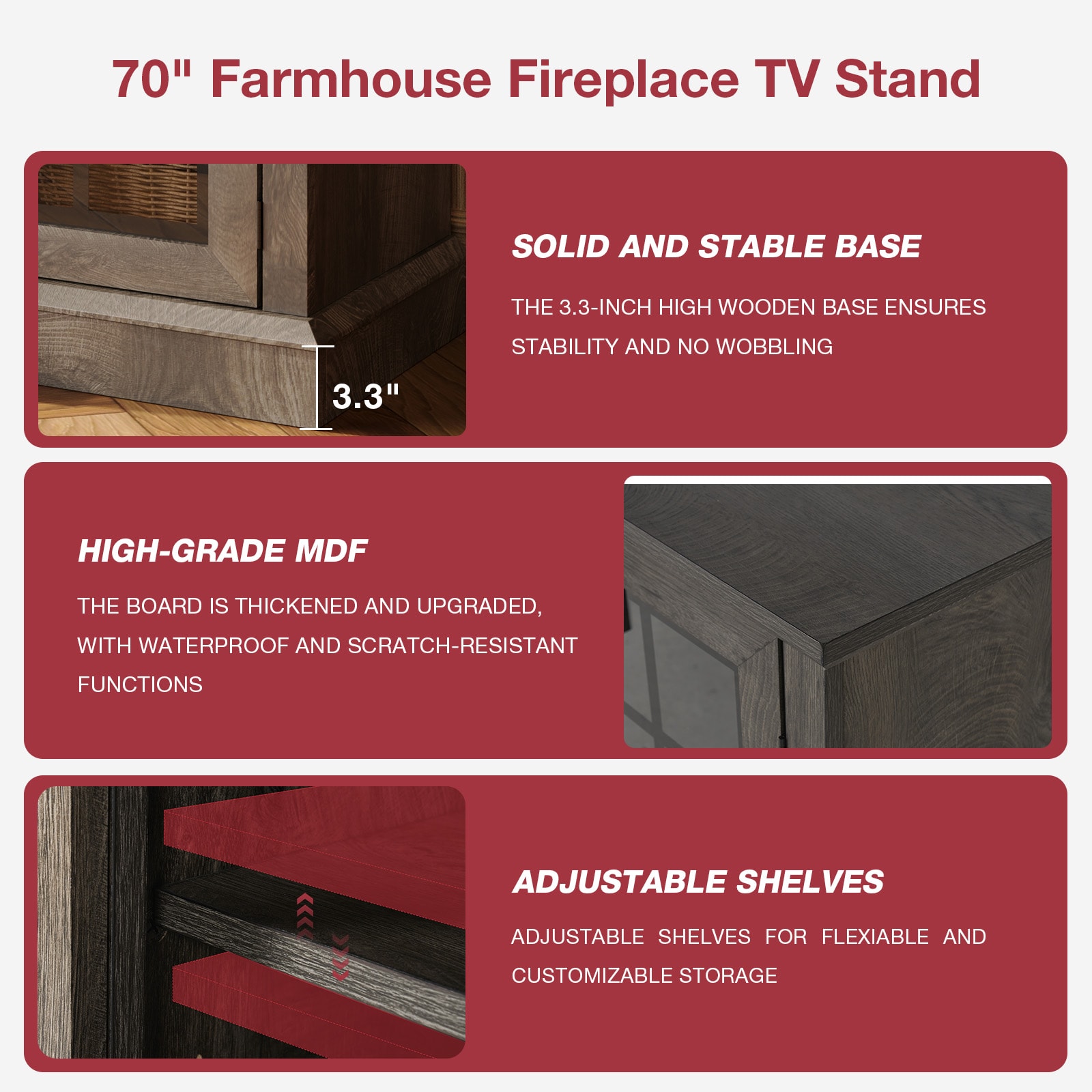 AOXUN H21033GR+H20023 Electric-Fireplaces - View #10