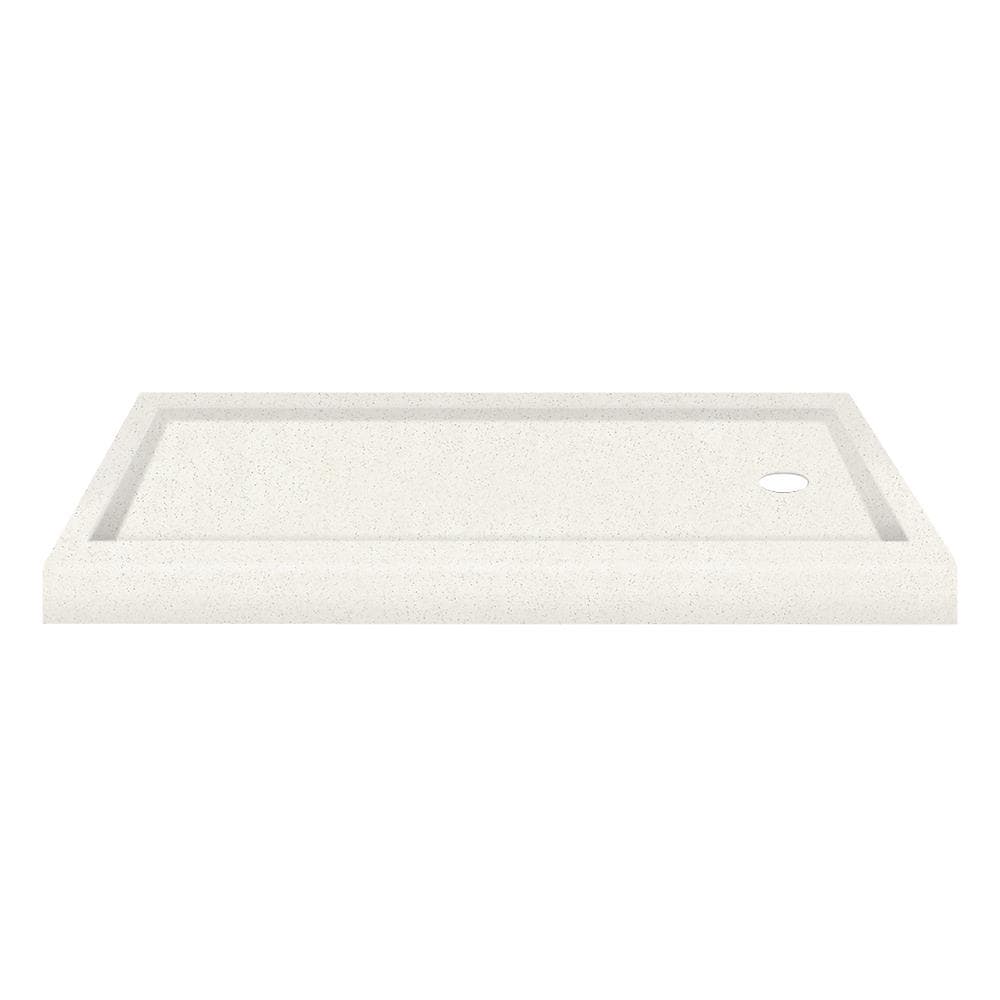 Transolid 7PAN3260SRCA9 Decor 32-in W x 60-in L with Right Drain Neo-round Shower Base (Matrix Summit)
