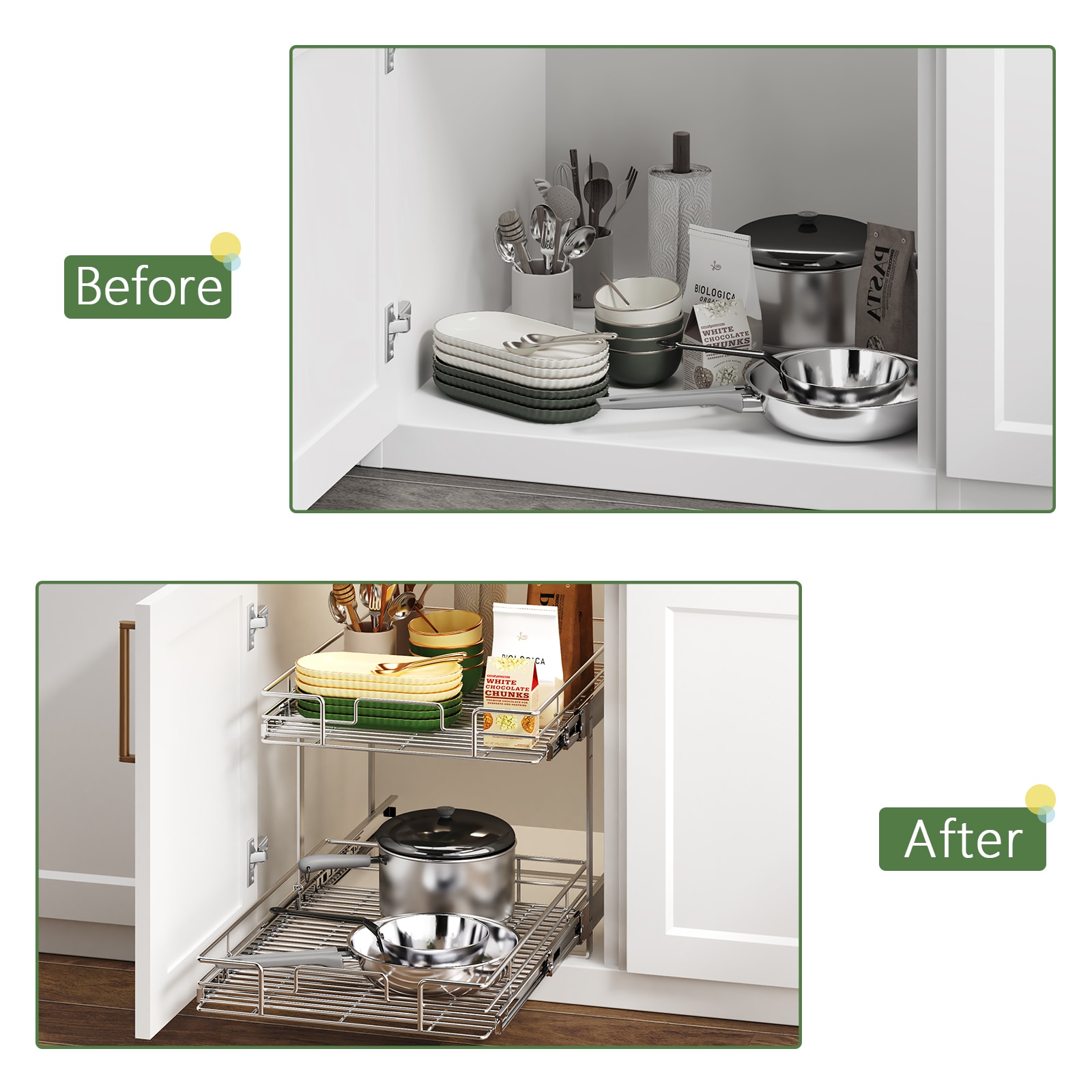 LOVMOR 2122-PULLOUTBASKET Pull-Out-Cabinet-Baskets - View #7