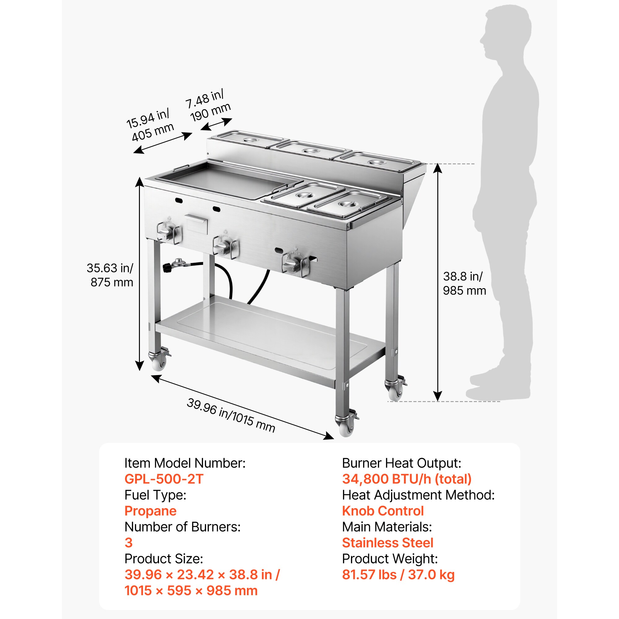 VEVOR SCSX-ZRXSMCR17221V0 Buffet-Servers - View #7