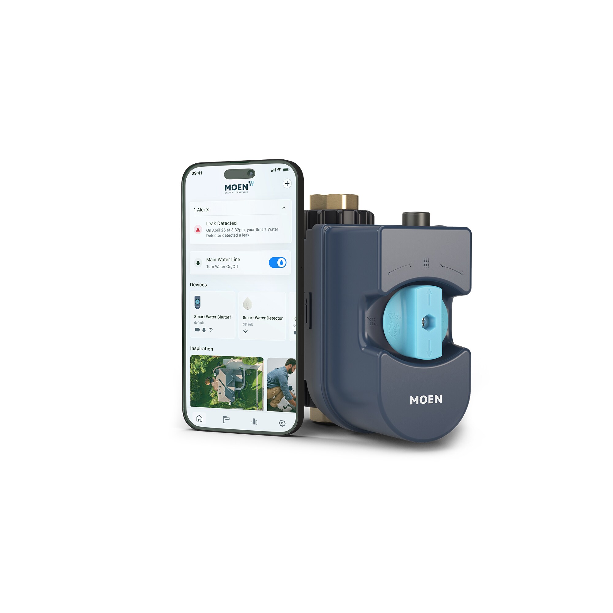 StreamLabs Control Smart Water Leak Detector Shut-Off Valve 1 FNPT