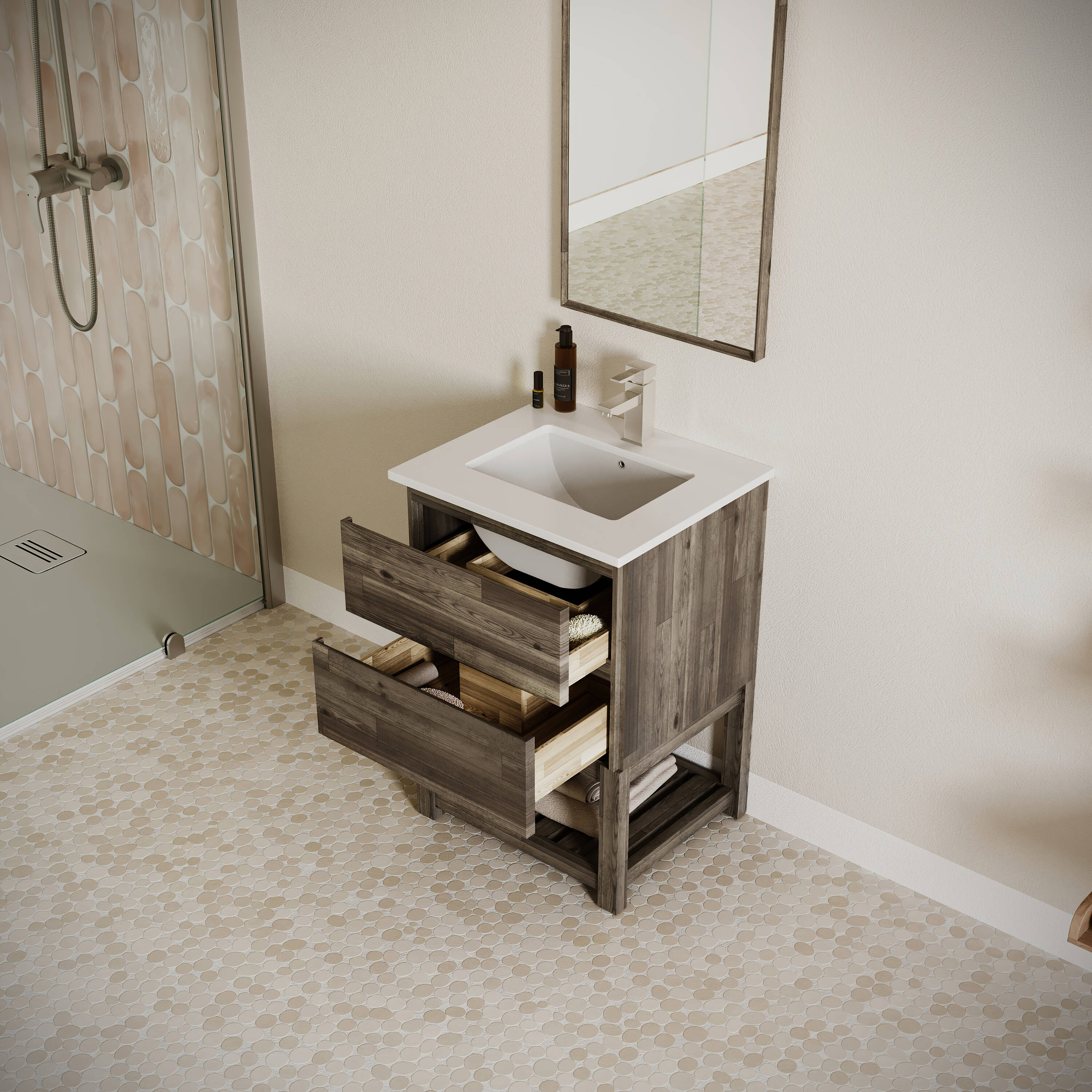 Fresca FVN3124ACA-FS Bath-Vanity-Combo - View #3