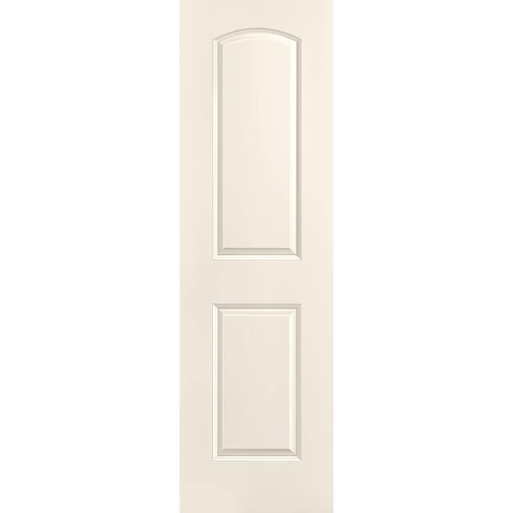 Masonite 1317695 Roman 24-in x 80-in Moonglow 2-panel round top Smooth Solid core Prefinished Molded composite Slab Door