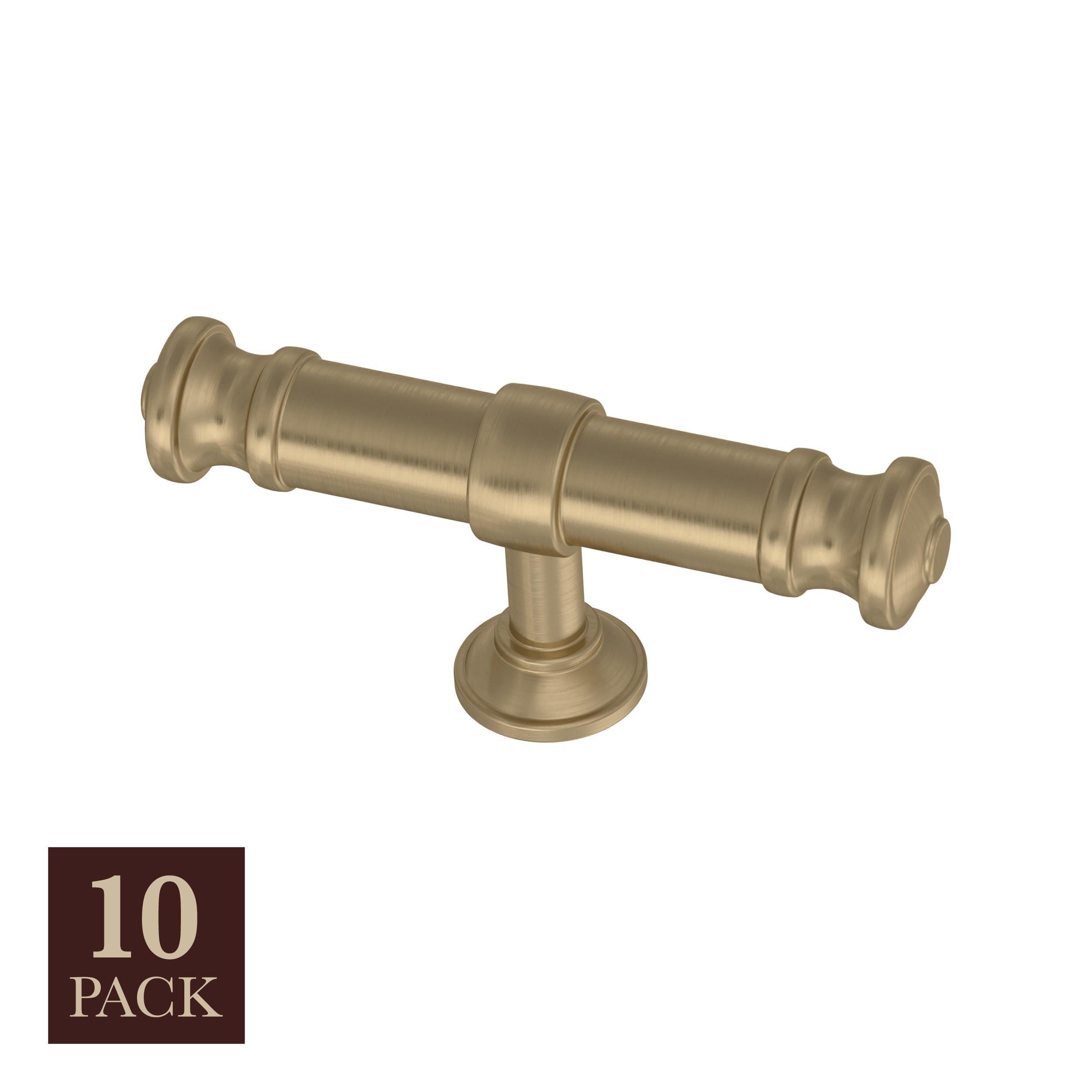allen + roth P43935W-CZ-K1 Bryn 3-in Champagne Bronze Round Cabinet Knob 10 -Pack