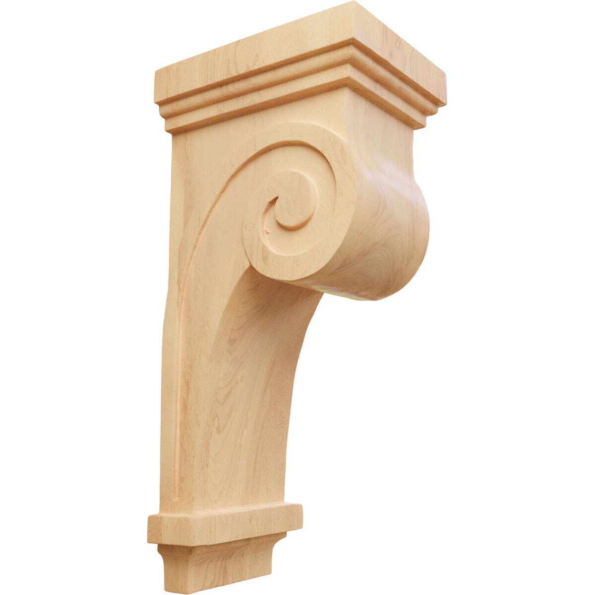 Ekena Millwork COR04X05X12SCRO 4.5-in x 5.5-in x 12-in Unfinished Red oak Wood Paintable/Stainable Corbel