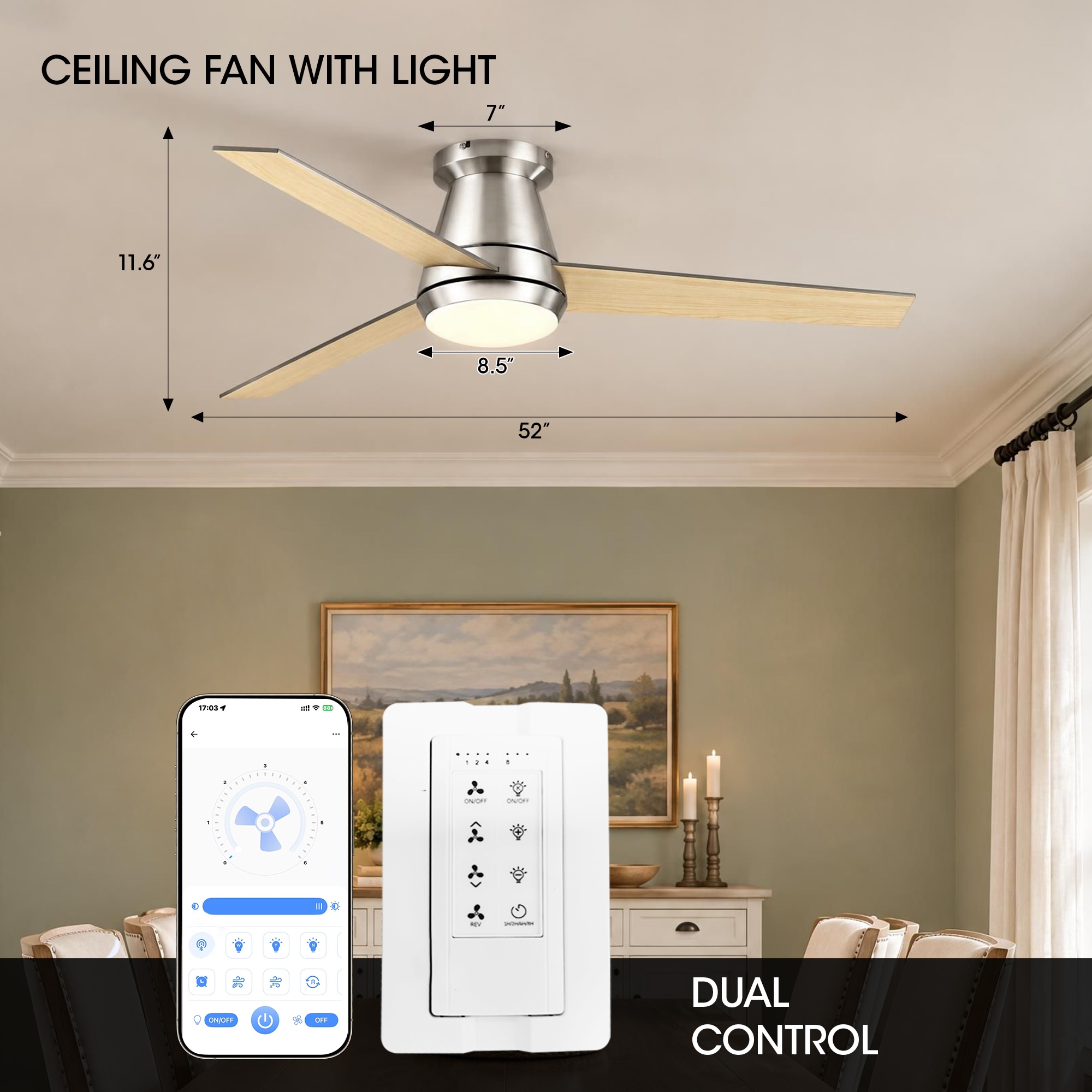 IHOMEadore MKVZA01B109BCSN Ceiling-Fans - View #4