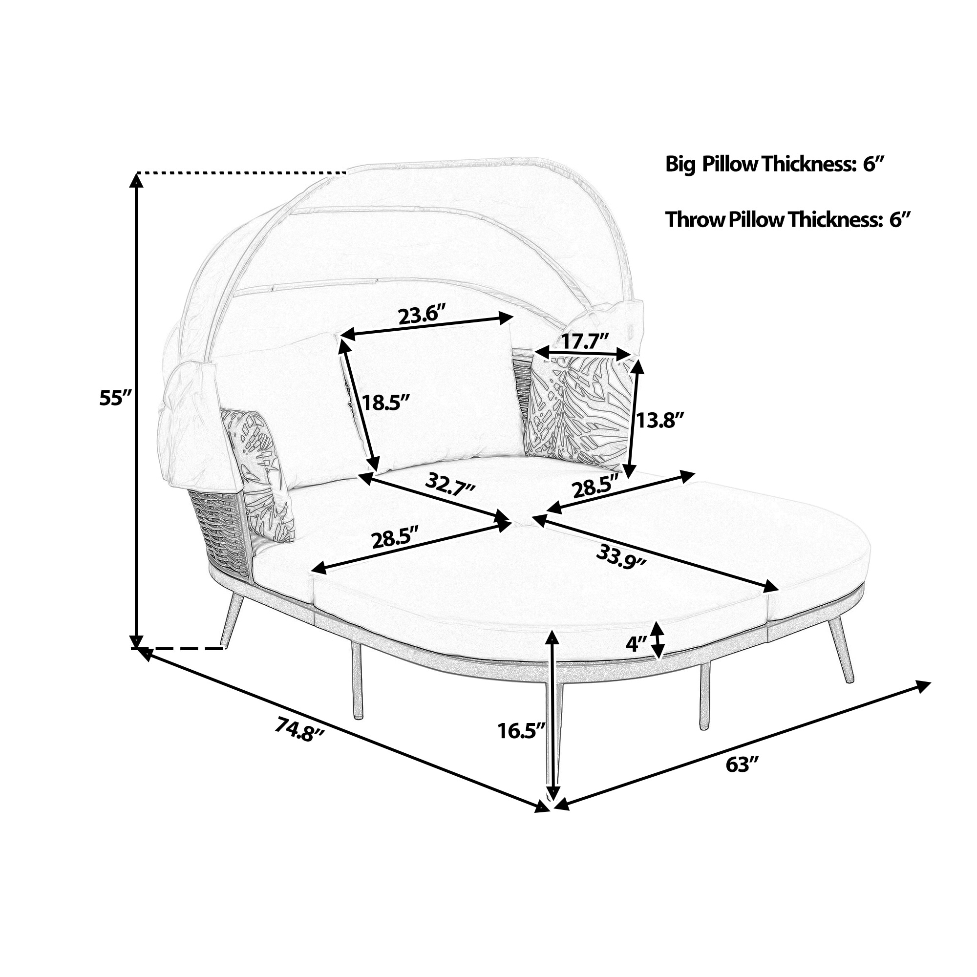 BABOOM BOM-0025AAE-OR Patio-Sofas-Daybeds - View #3