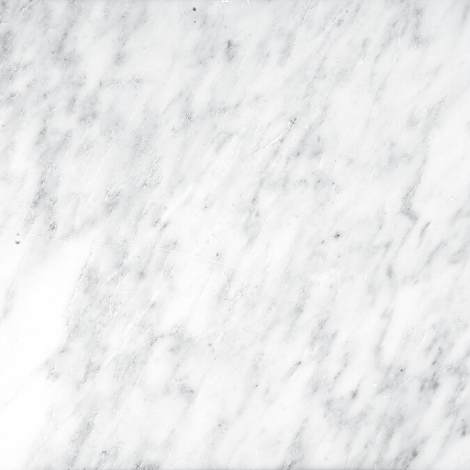 Emser WINTER FROST 10Pack Winter Frost 12in x 12in Polished Natural Stone Marble Stone Look