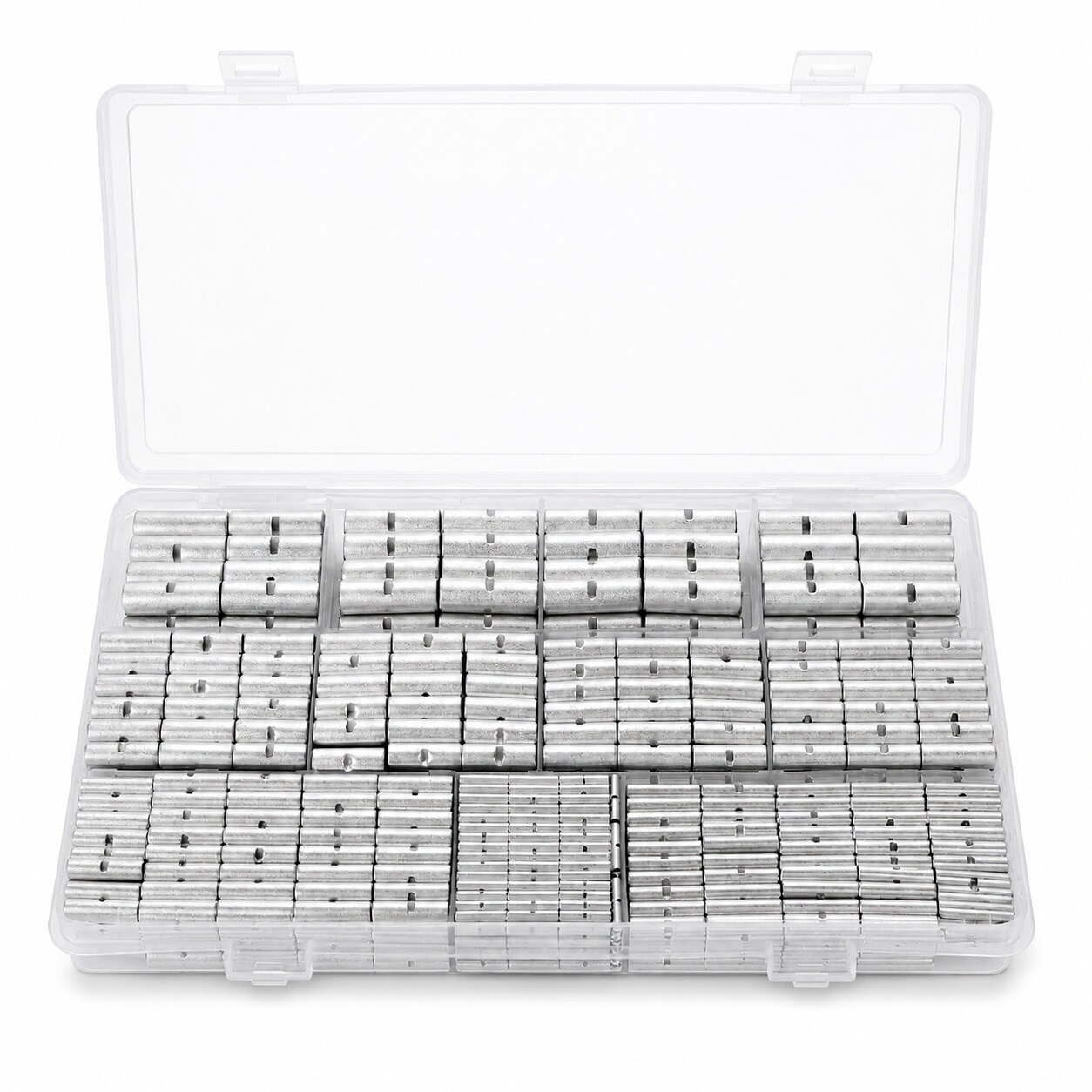 Aoibox  460 Piece Non Insulated Butt Splice Connector Kit 24 8 Gauge Tinned Copper Crimp Wire Terminals Assortment