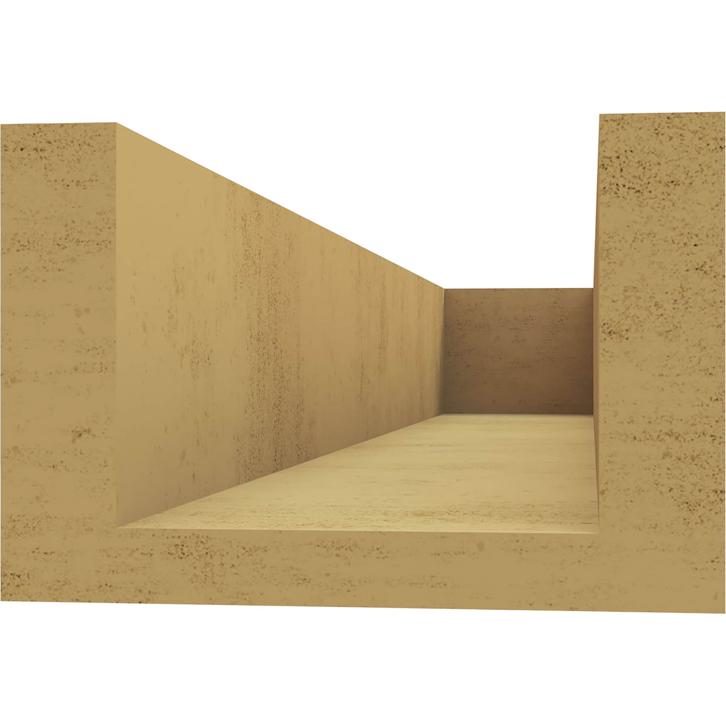 Ekena Millwork RFTU06X04X24BLKRCPR Exterior-Brackets-Braces - View #4